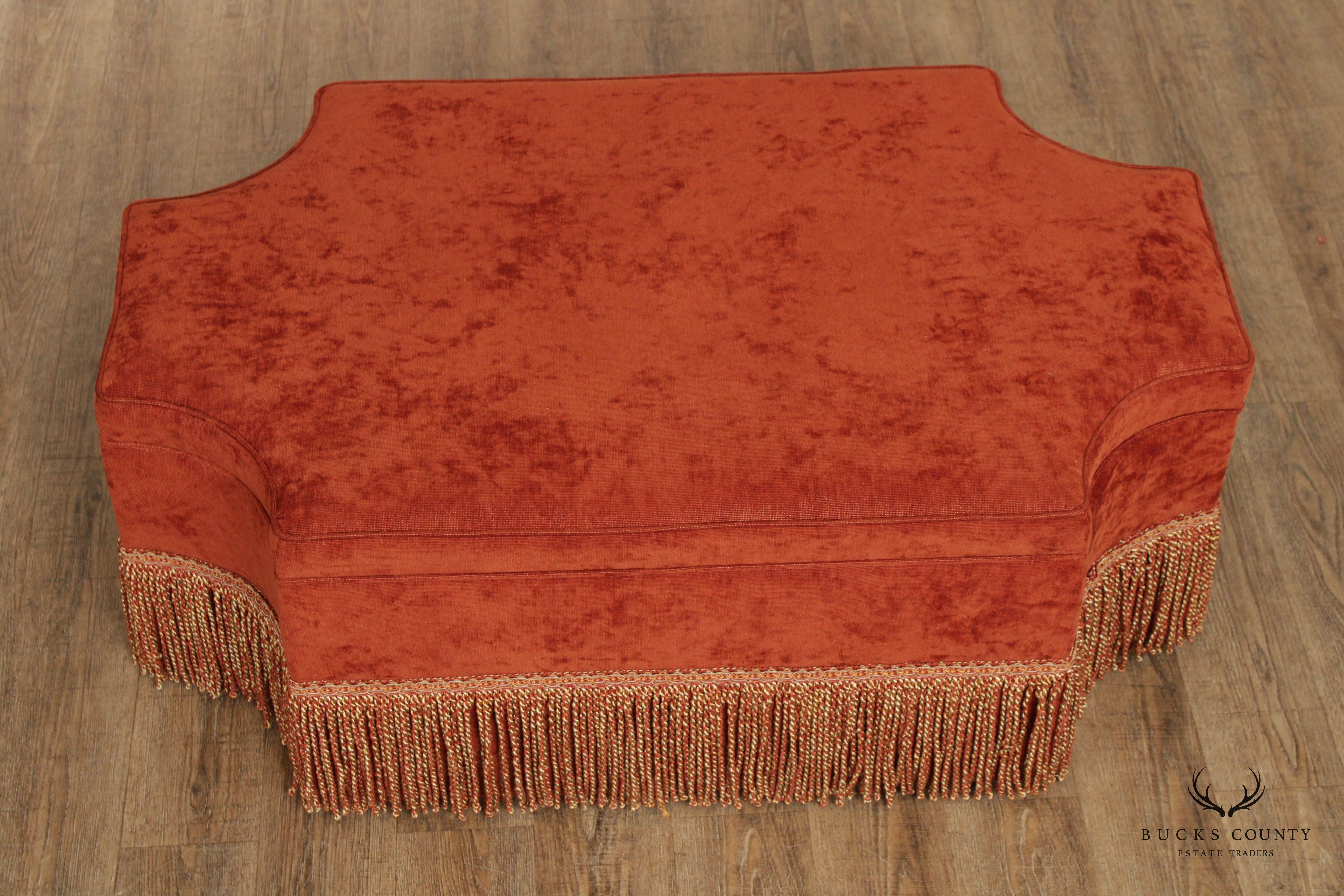 Massoud Furniture Custom Upholstered Ottoman