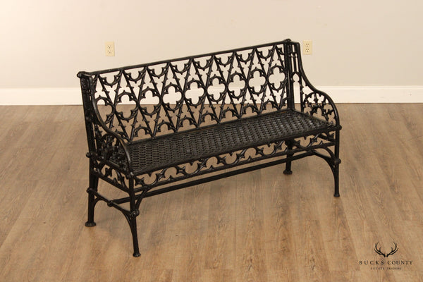 Gothic Revival Quality Cast Iron Outdoor Garden Bench