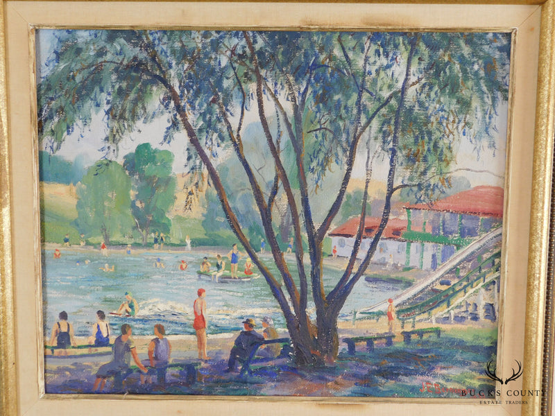 "Dorney Park" by John Berninger Oil Painting on Canvas