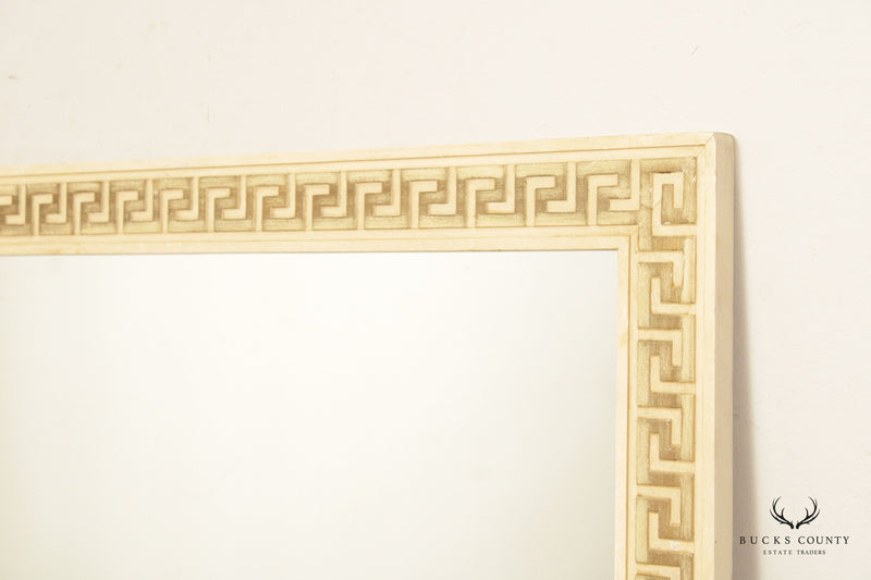 Hollywood Regency Painted Greek Key Wall Mirror