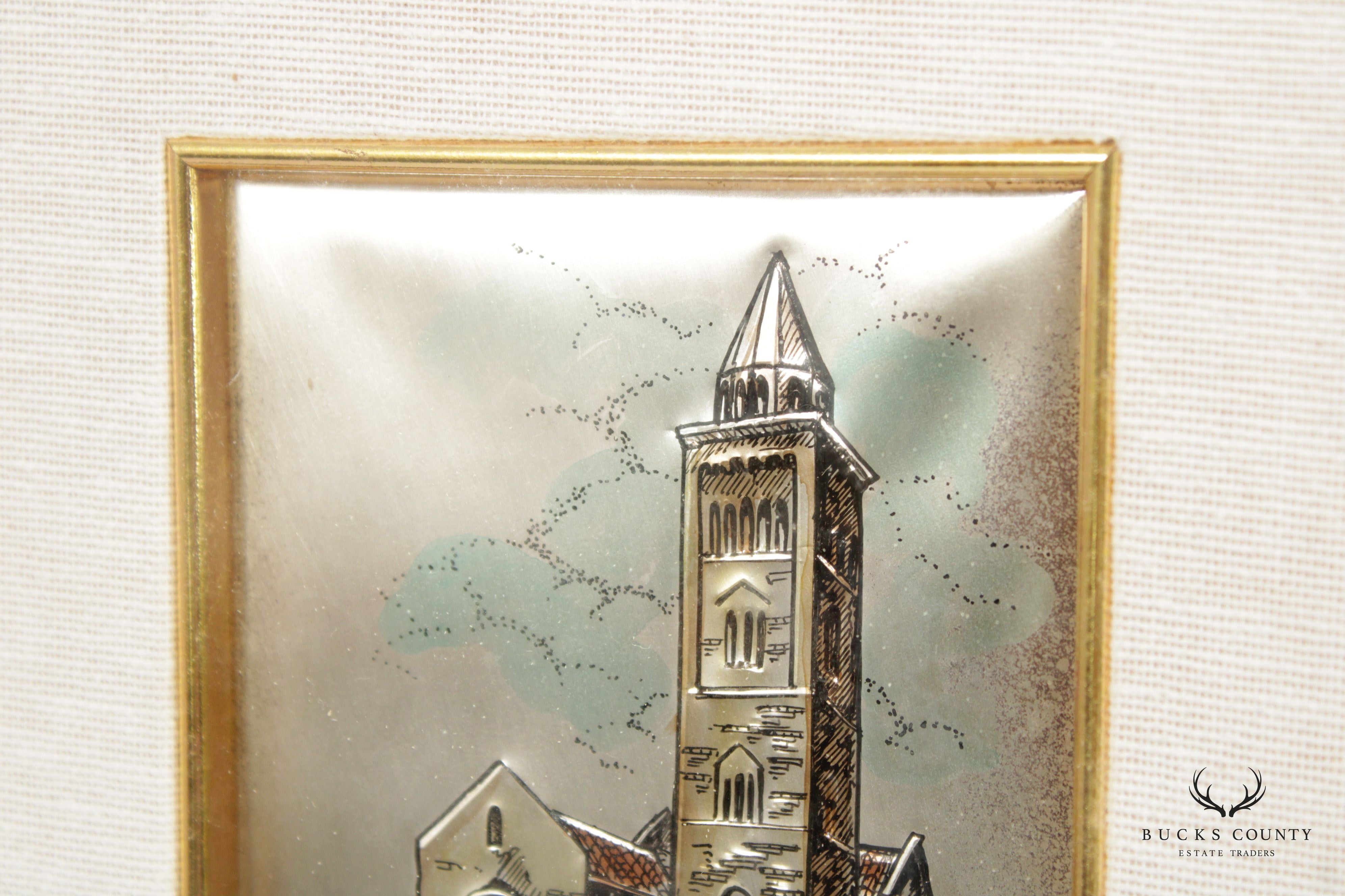 Italian 'La Cattedrale, Trani' Sterling Silver Relief Wall Art