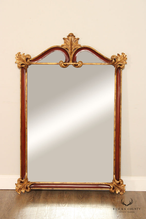 Harrison Gil Baroque Style Partial Gilt Wall Mirror