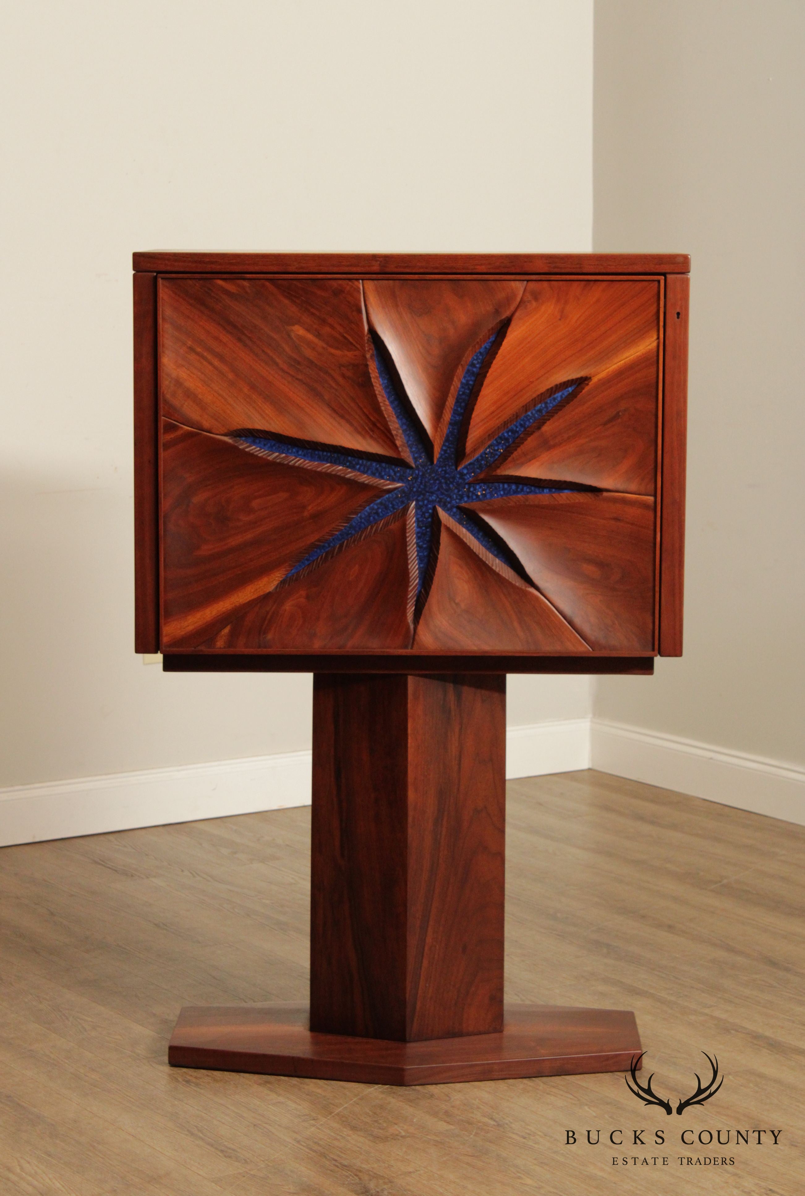 Robert Whitley Rare Studio Crafted Walnut Starfish Desk