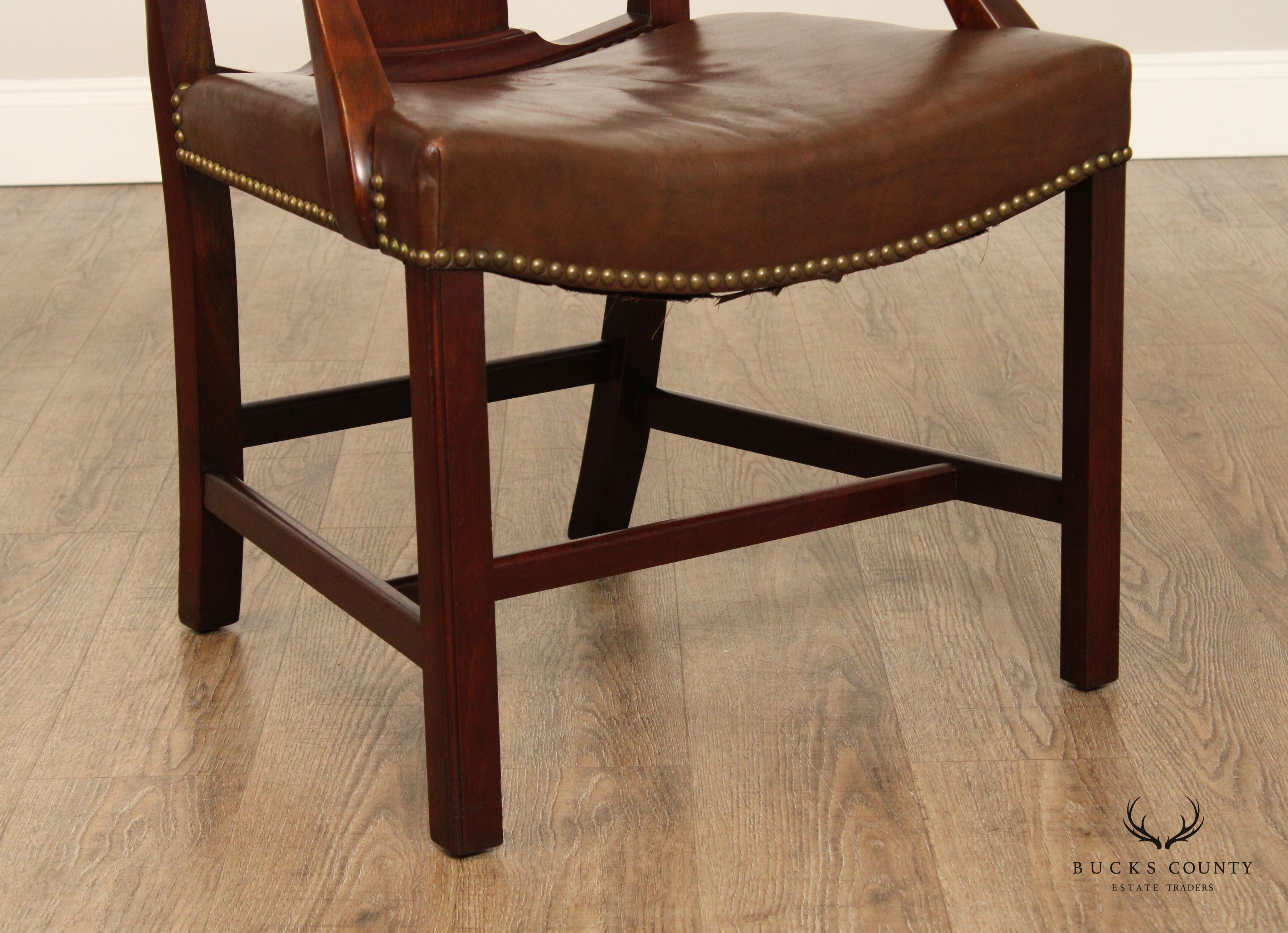 A.H. Davenport Co. Chippendale Style Custom Mahogany Armchair