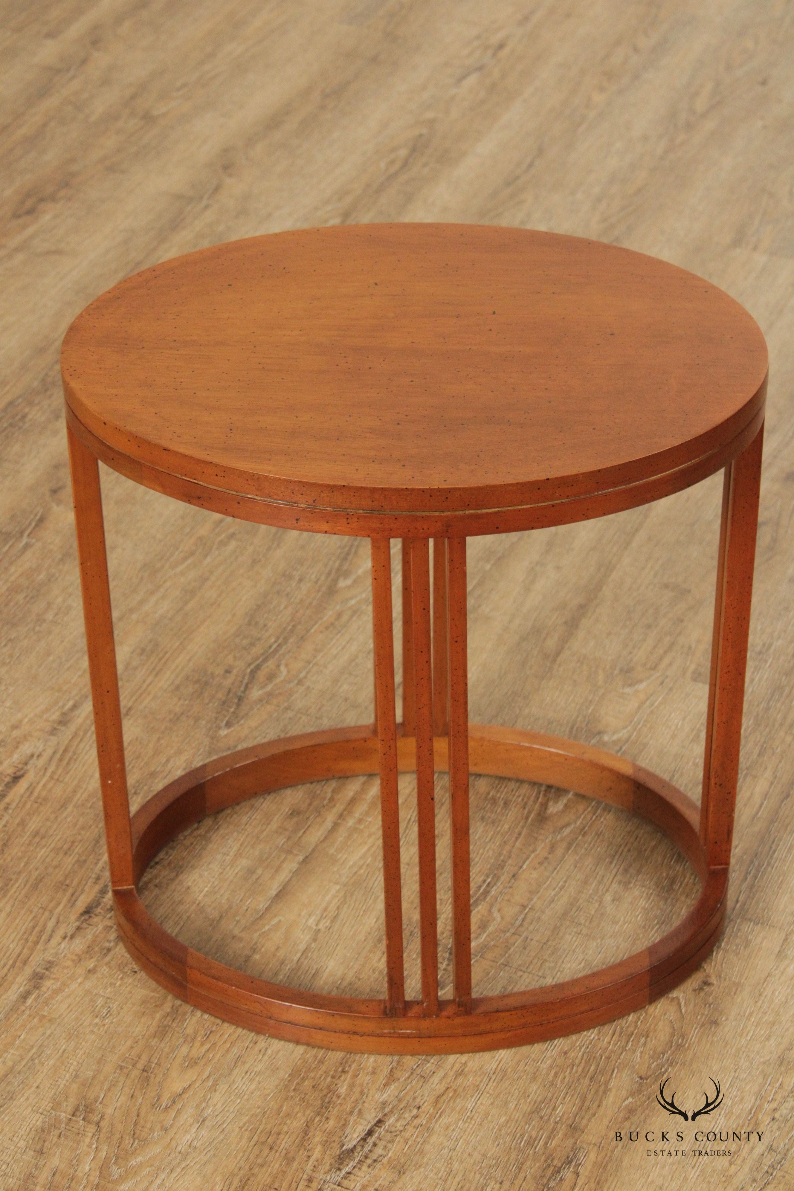 Mid Century Modern Oval Side Table