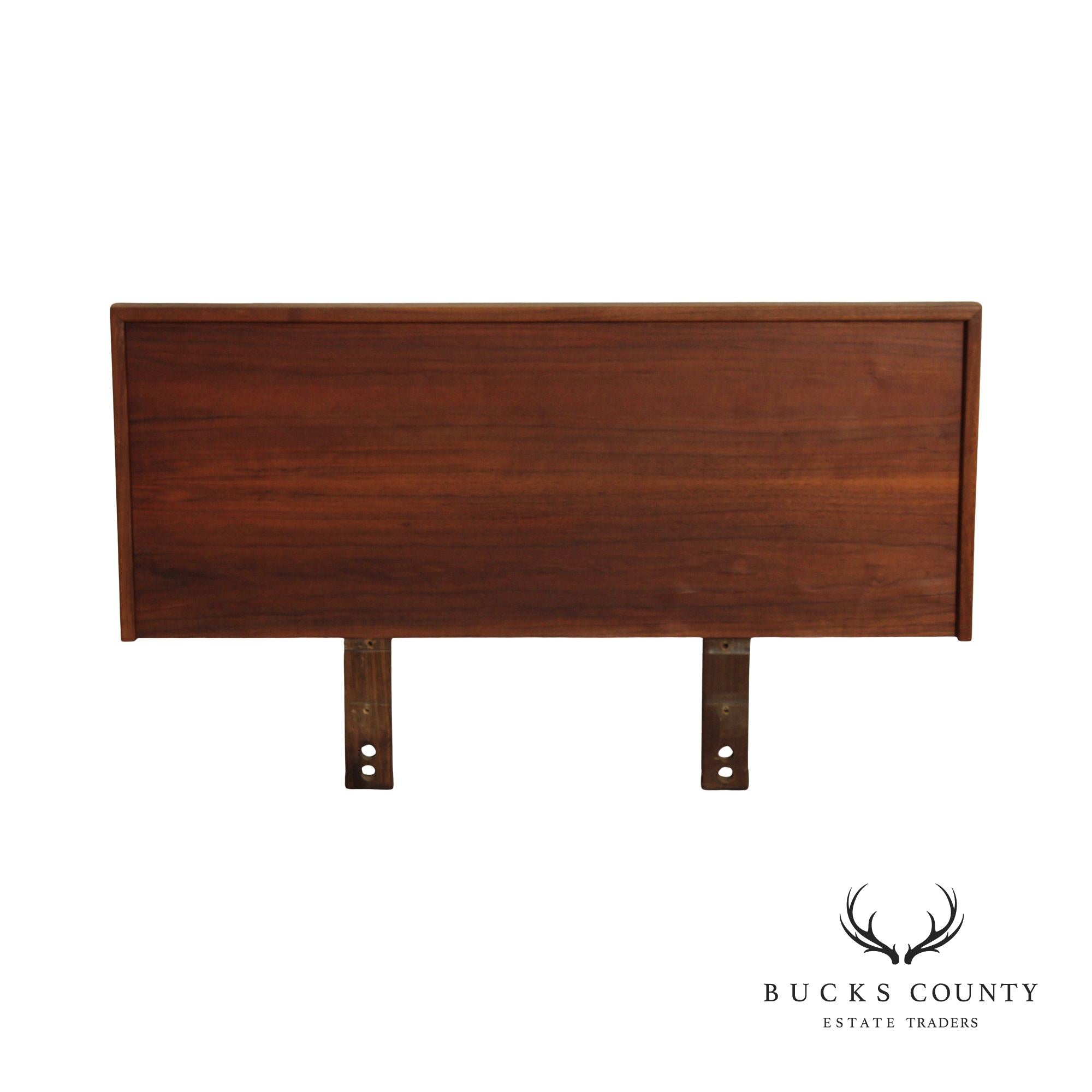 Mid Century Modern Walnut Twin-Size Headboard