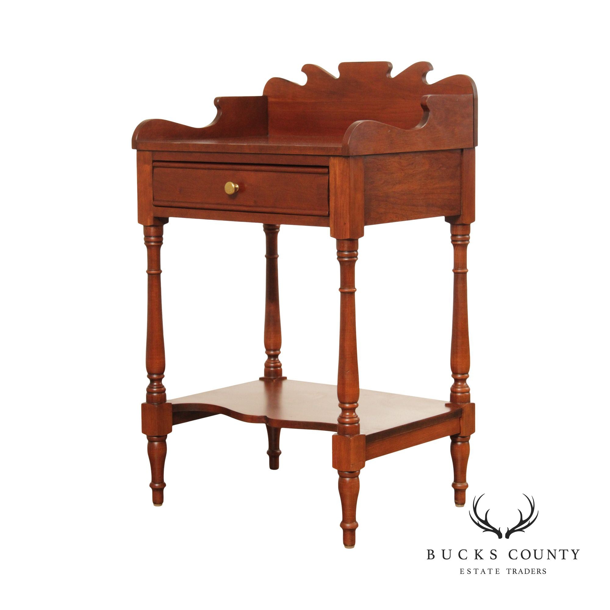 Pennsylvania House Sheraton Style Cherry One Drawer Stand