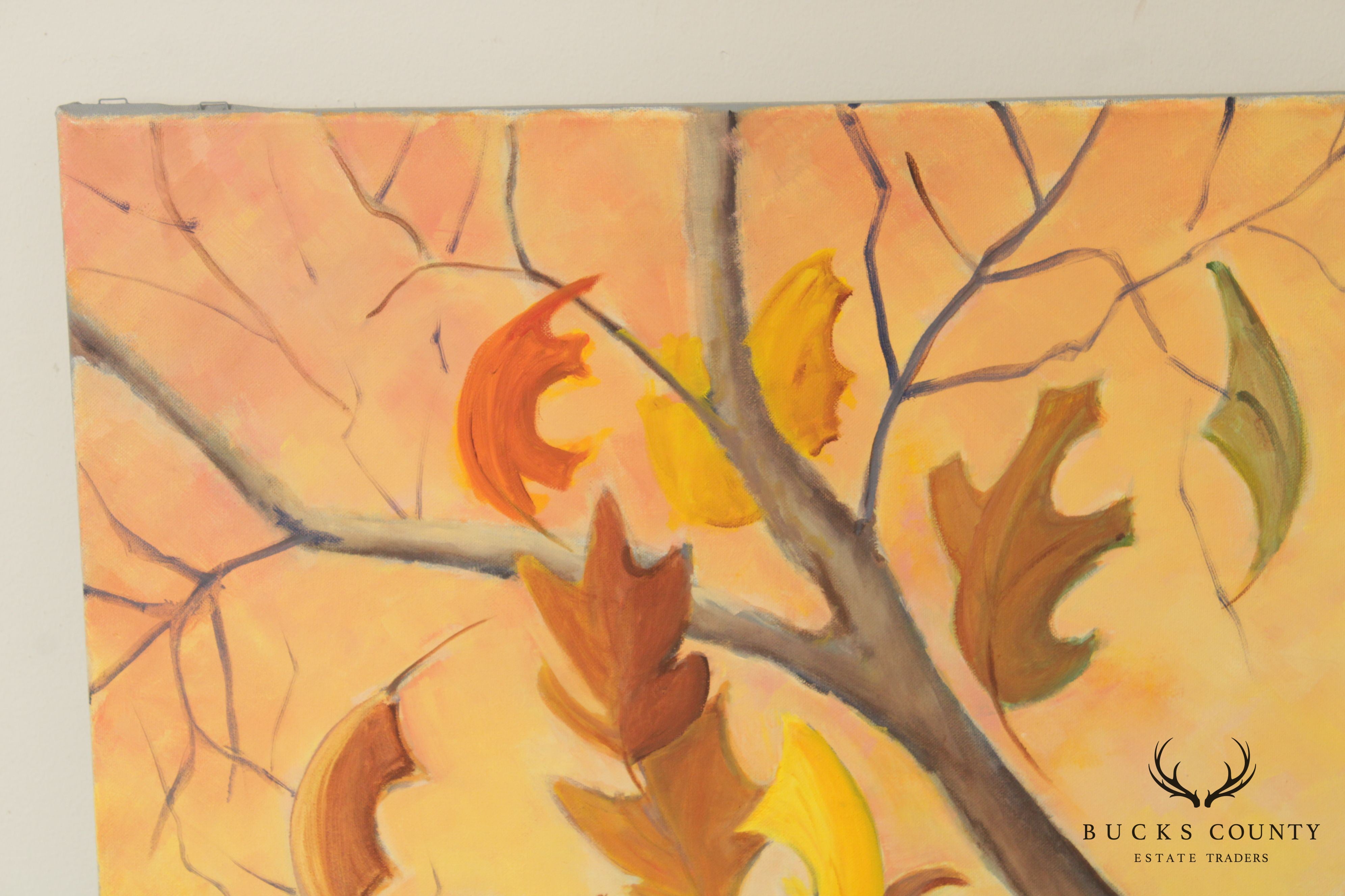 Christine Drake Donahower Fall Foliage Original Oil Painting