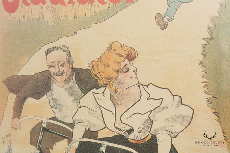 Vintage 'Cycles Gladiator Boul. Montmartre' Poster Print, After Ferdinand Misti-Mifliez