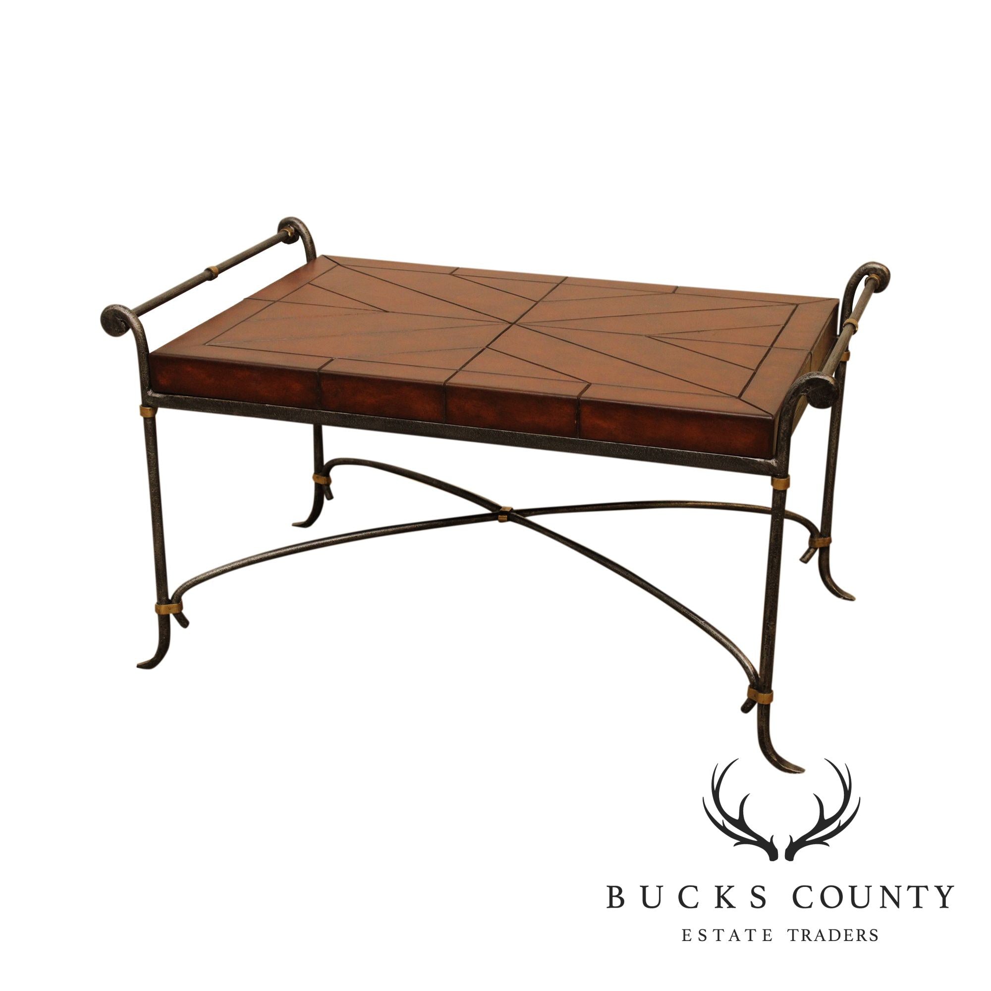 Quality Forged Steel Base Coffee Table