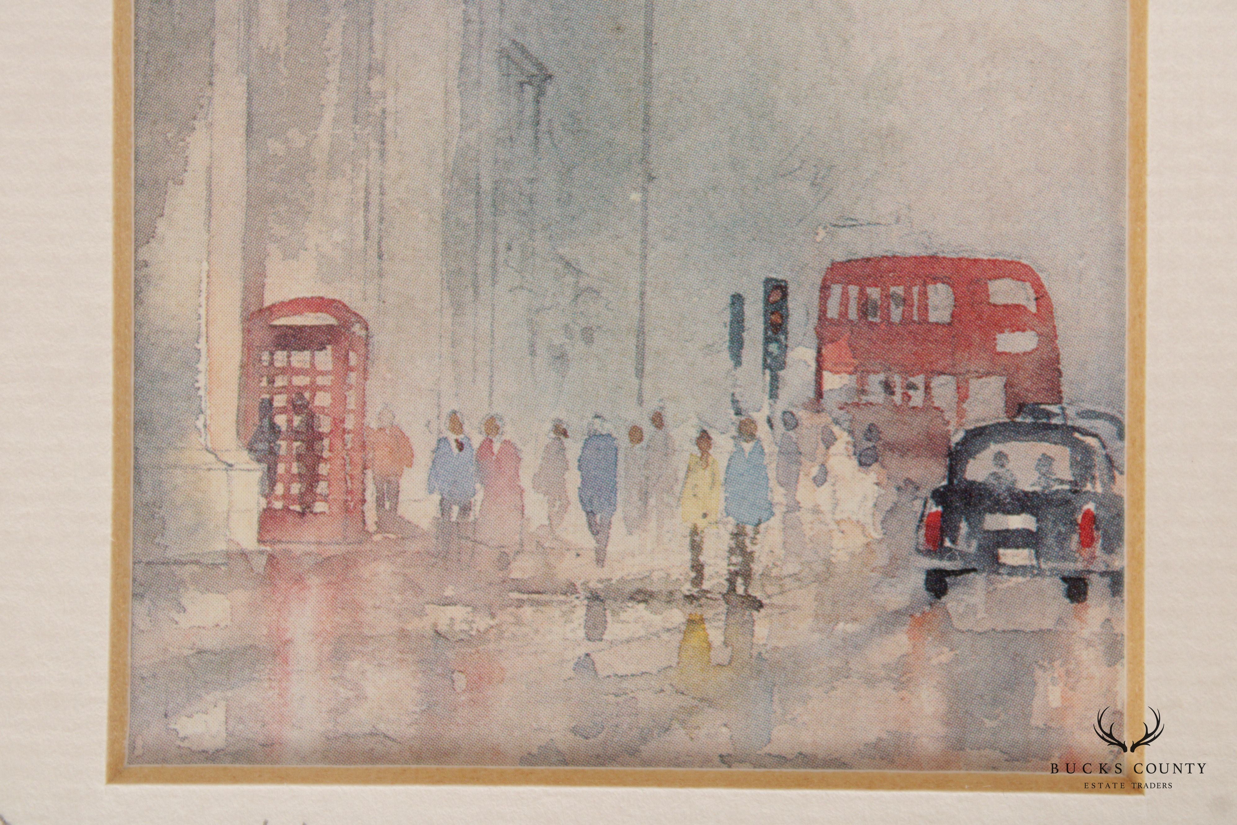 David Eddington London Street Scene Framed Print