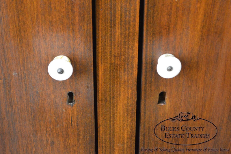 Antique 19th Century Berks County Poplar 2-Door Childs Wardrobe Cabinet