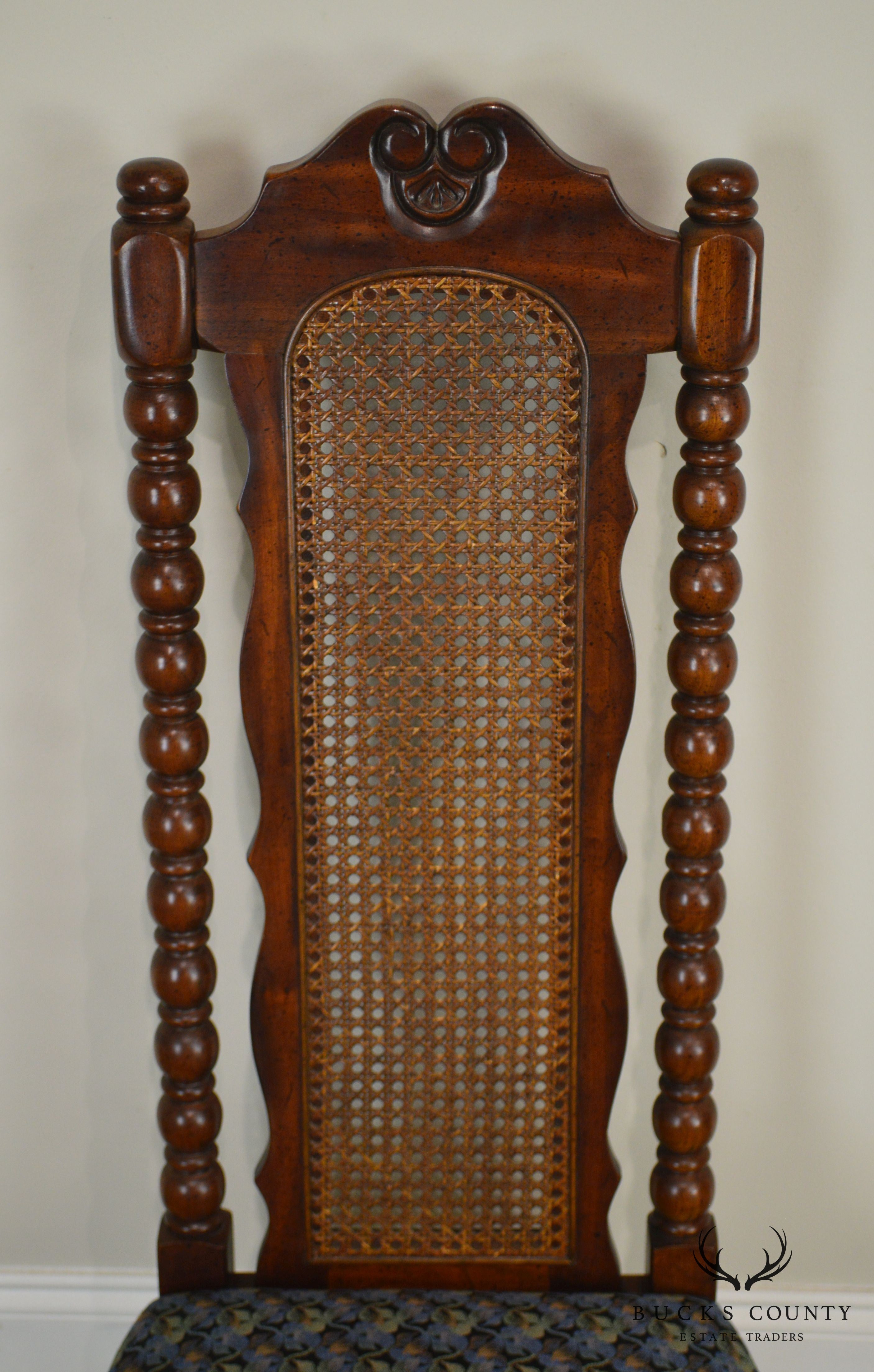 American Drew Bicentennial Edition Tree of Promis Caned Back Slipper Chair