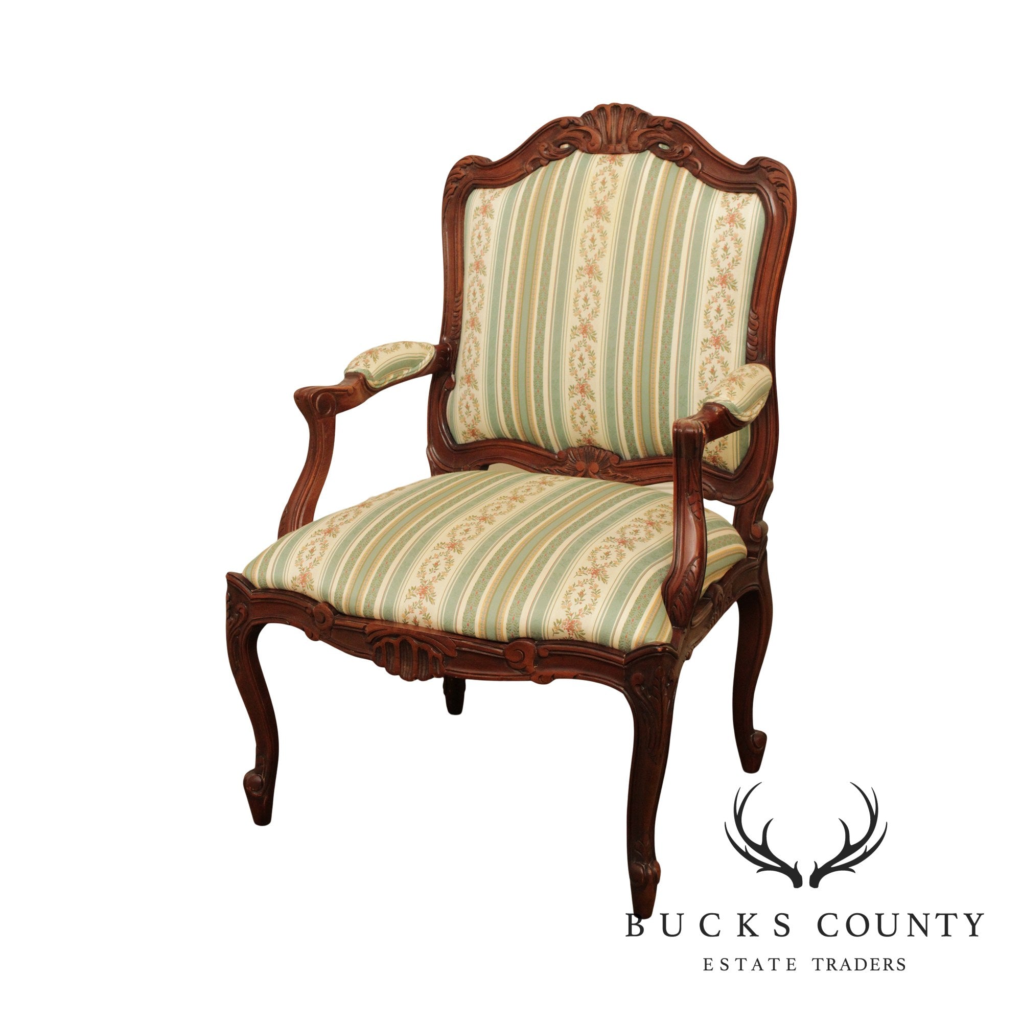 French Louis XV Style High Quality Carved Armchair Fauteuil