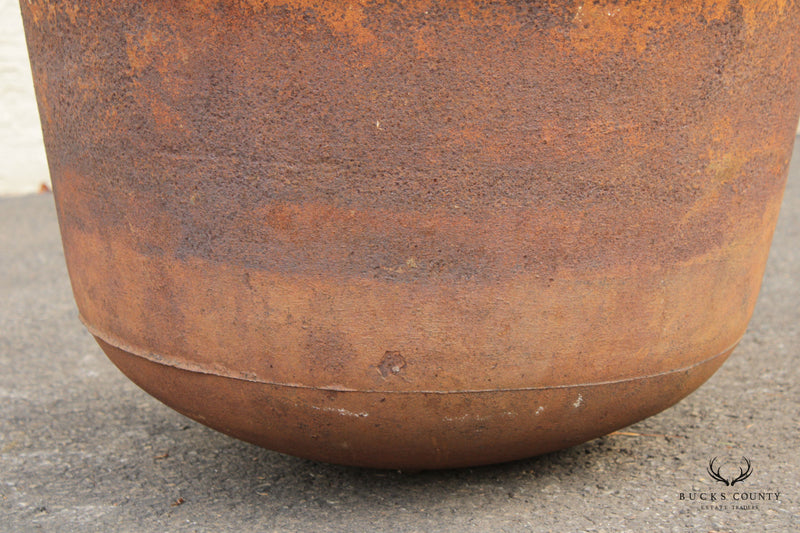 Antique Rustic Large Cast Iron Cauldron