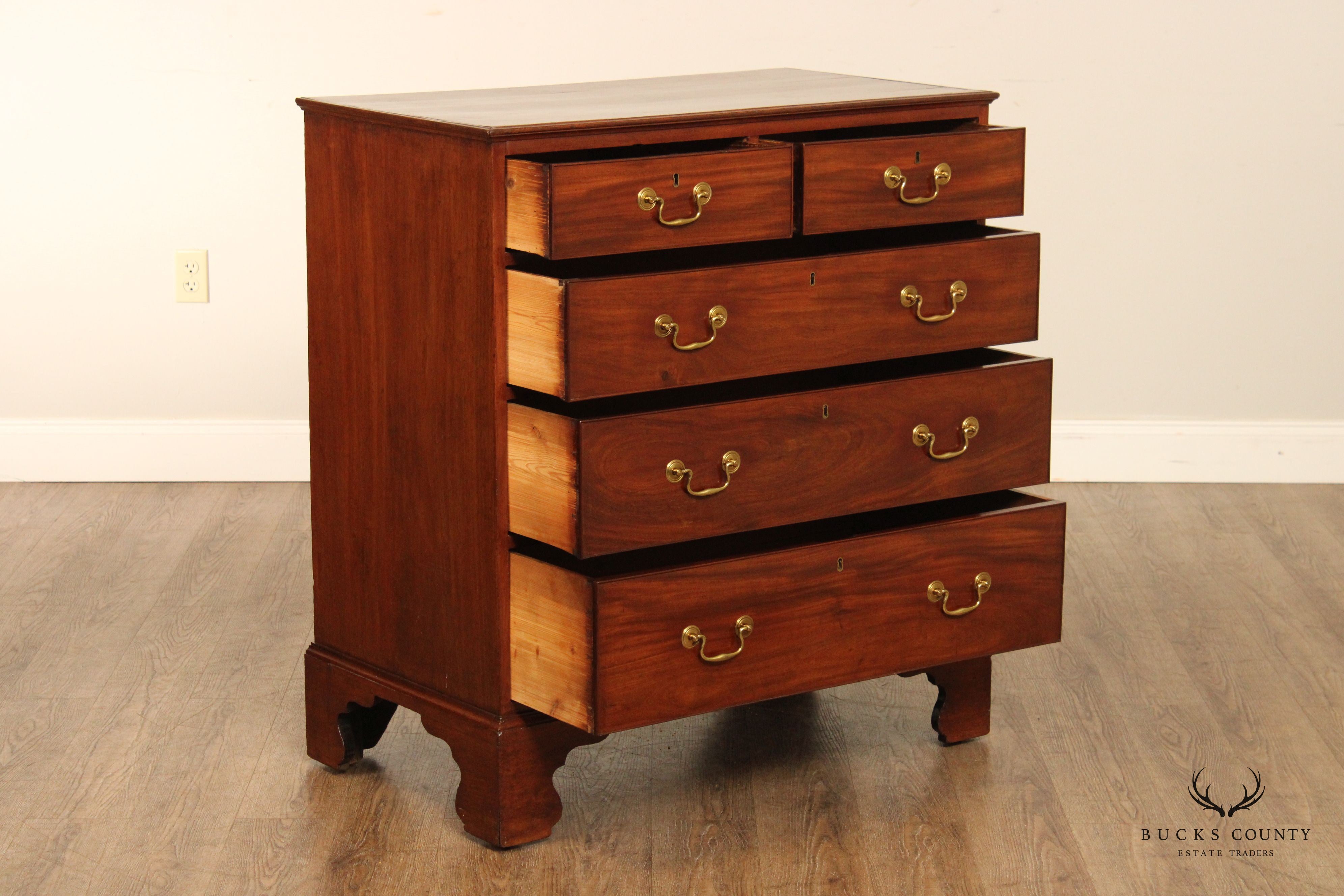 English Chippendale Mahogany Chest of Drawers