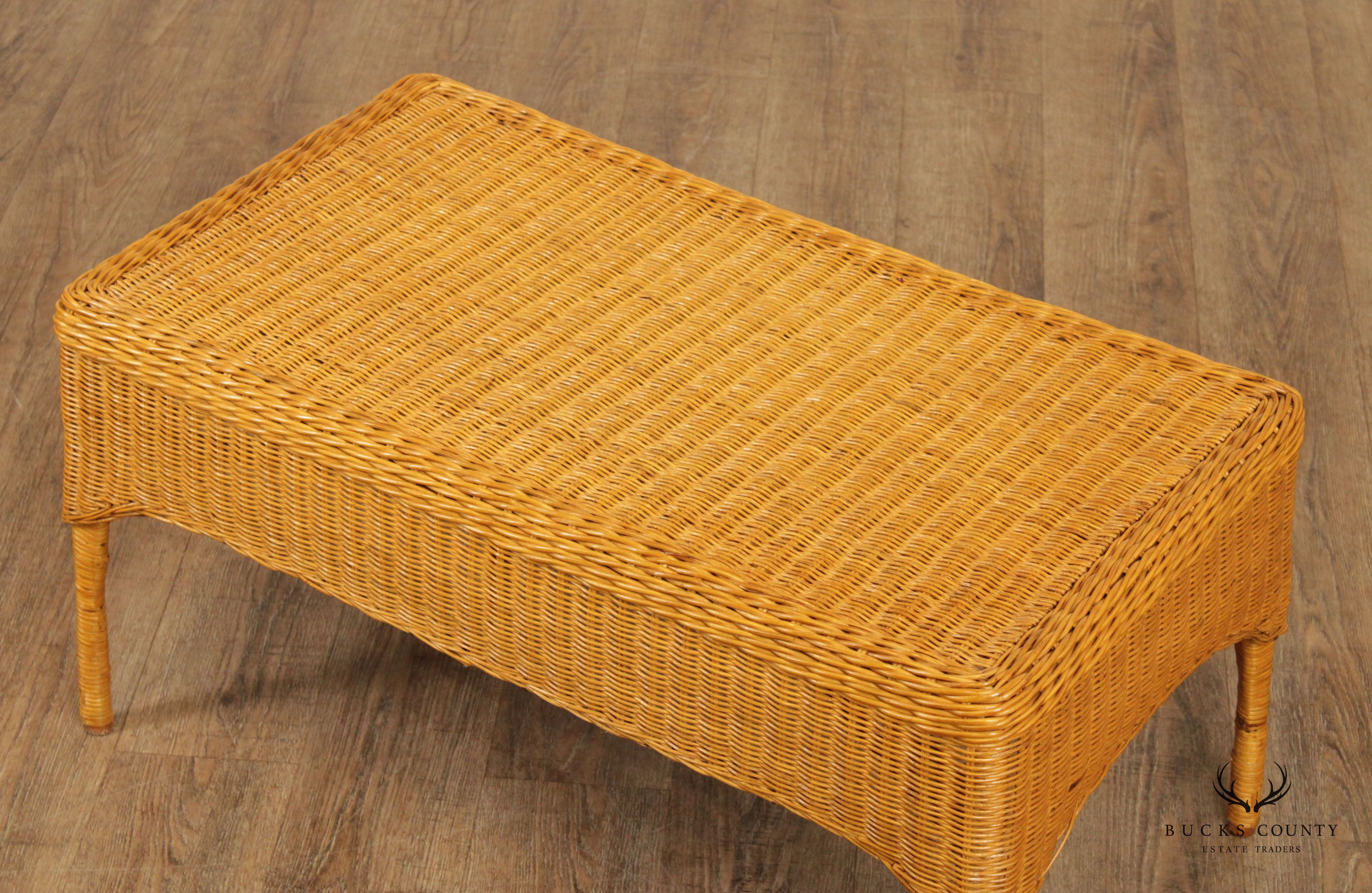 The Company Store Wicker Coffee Table