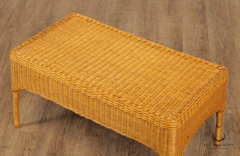 The Company Store Wicker Coffee Table