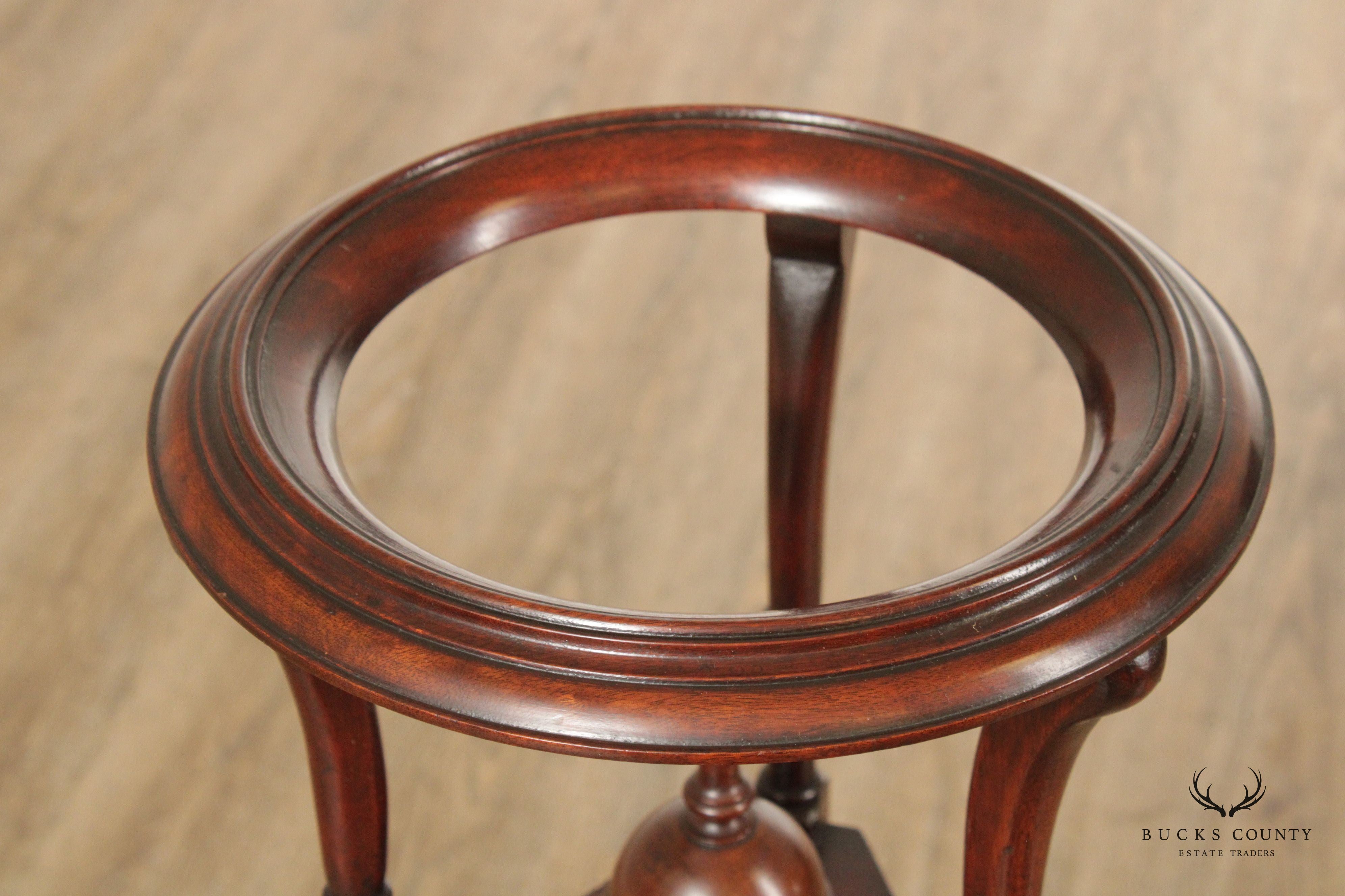 Antique English Georgian Mahogany Wig Stand