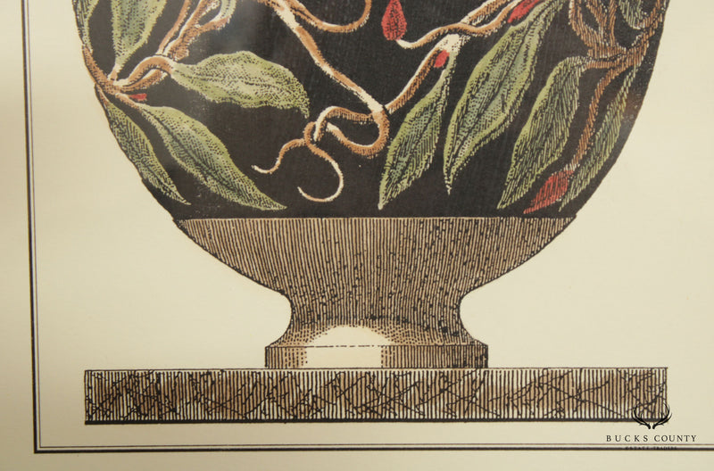Italian Neoclassical Style Pair of Urn Decorative Prints