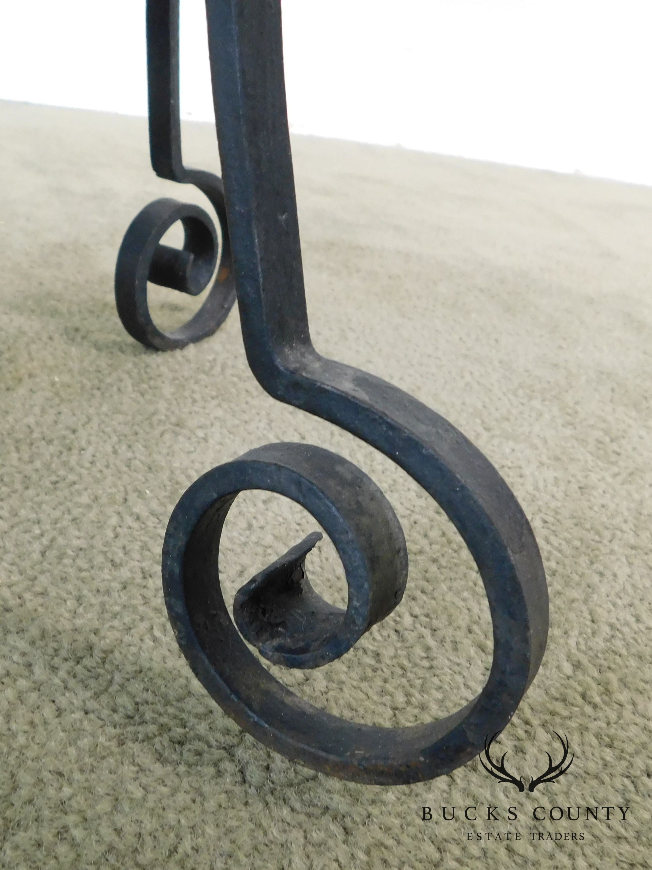 Aesthetic Antique Hand Wrought Iron Umbrella Stand