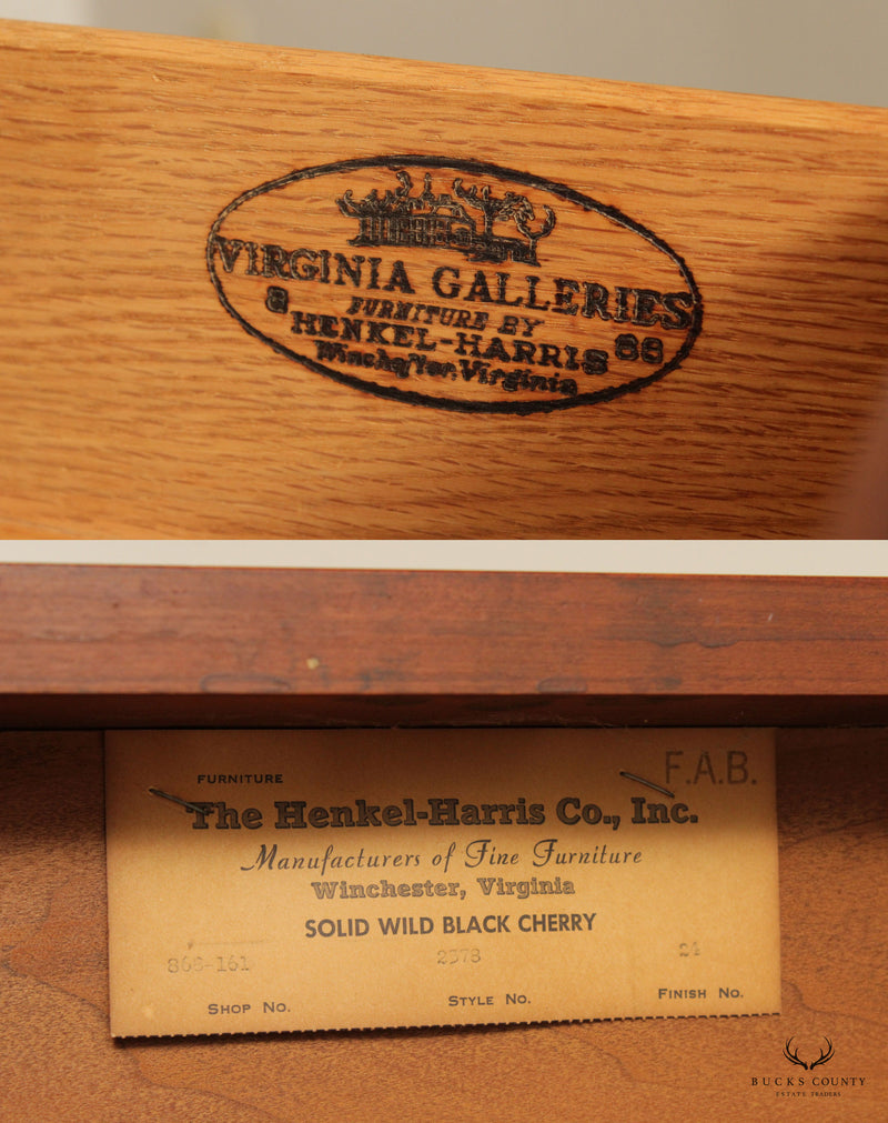 Henkel Harris Jamestown Colonial Black Cherry Sideboard
