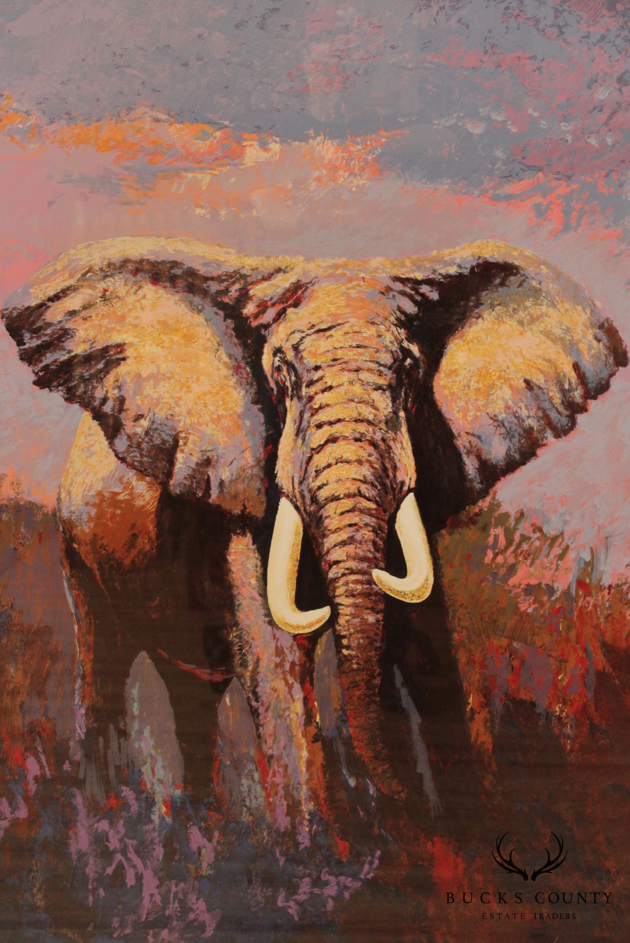 Mark King, 'Lone Tusker' Artist Proof Serigraph