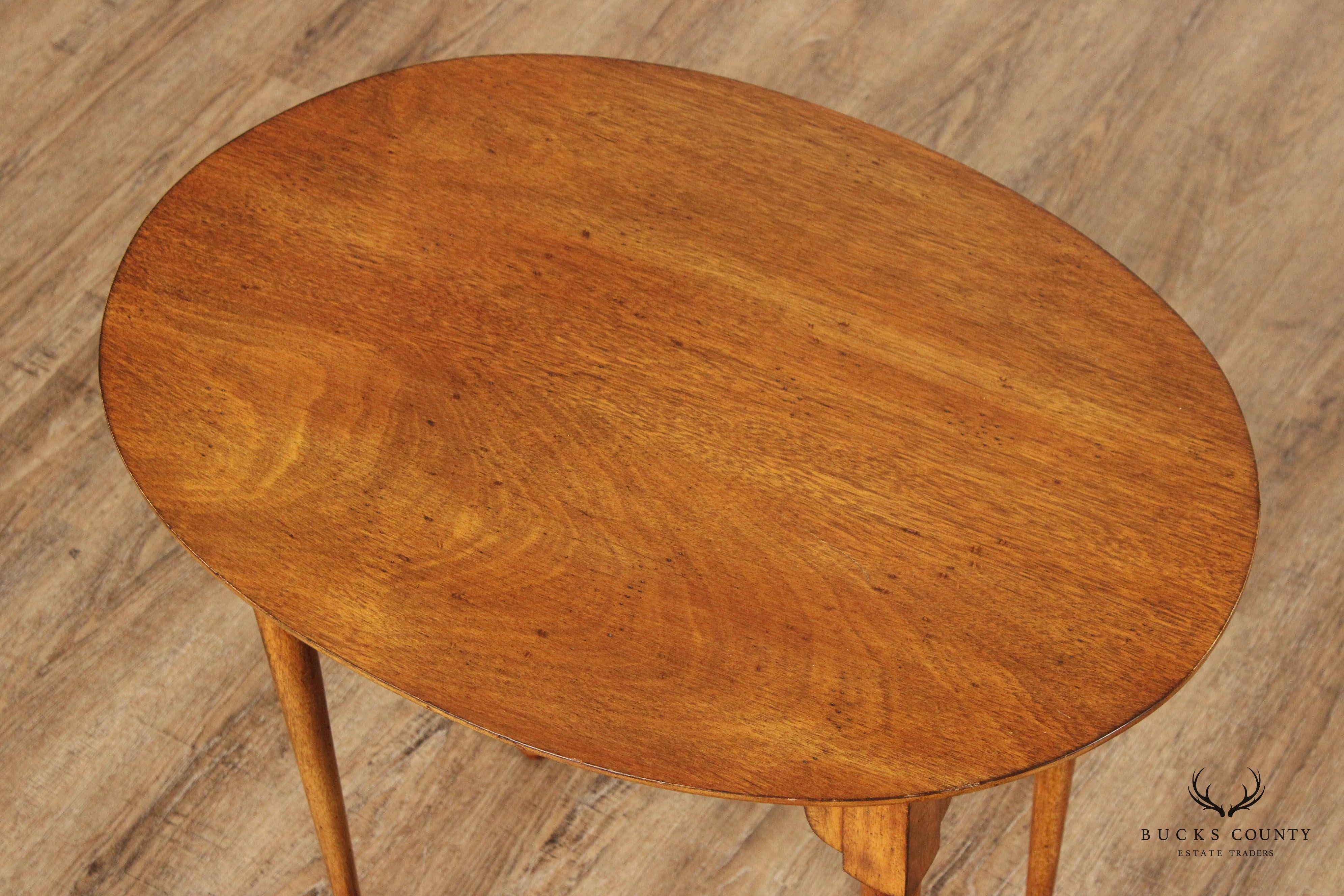 Queen Anne Custom Crafted Oval Tea Table