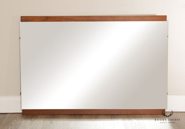 Mid Century Modern Walnut Framed Mirror