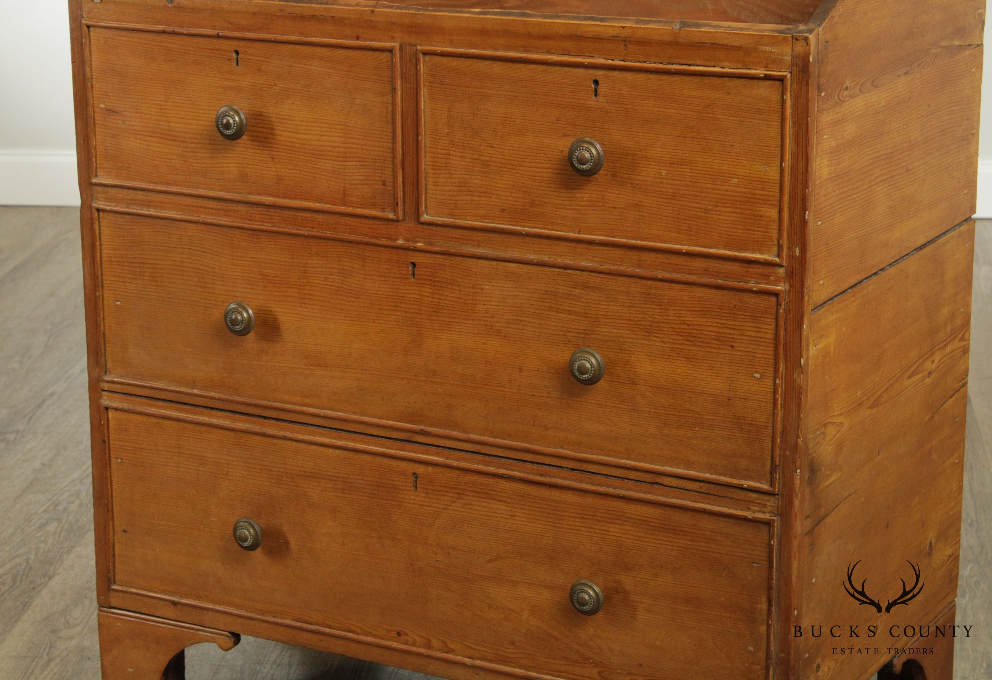 Antique 19th Century American Pine Sugar Chest