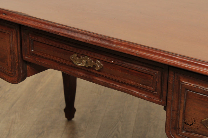 Italian Rococo Style Carved Three-Drawer Writing Desk