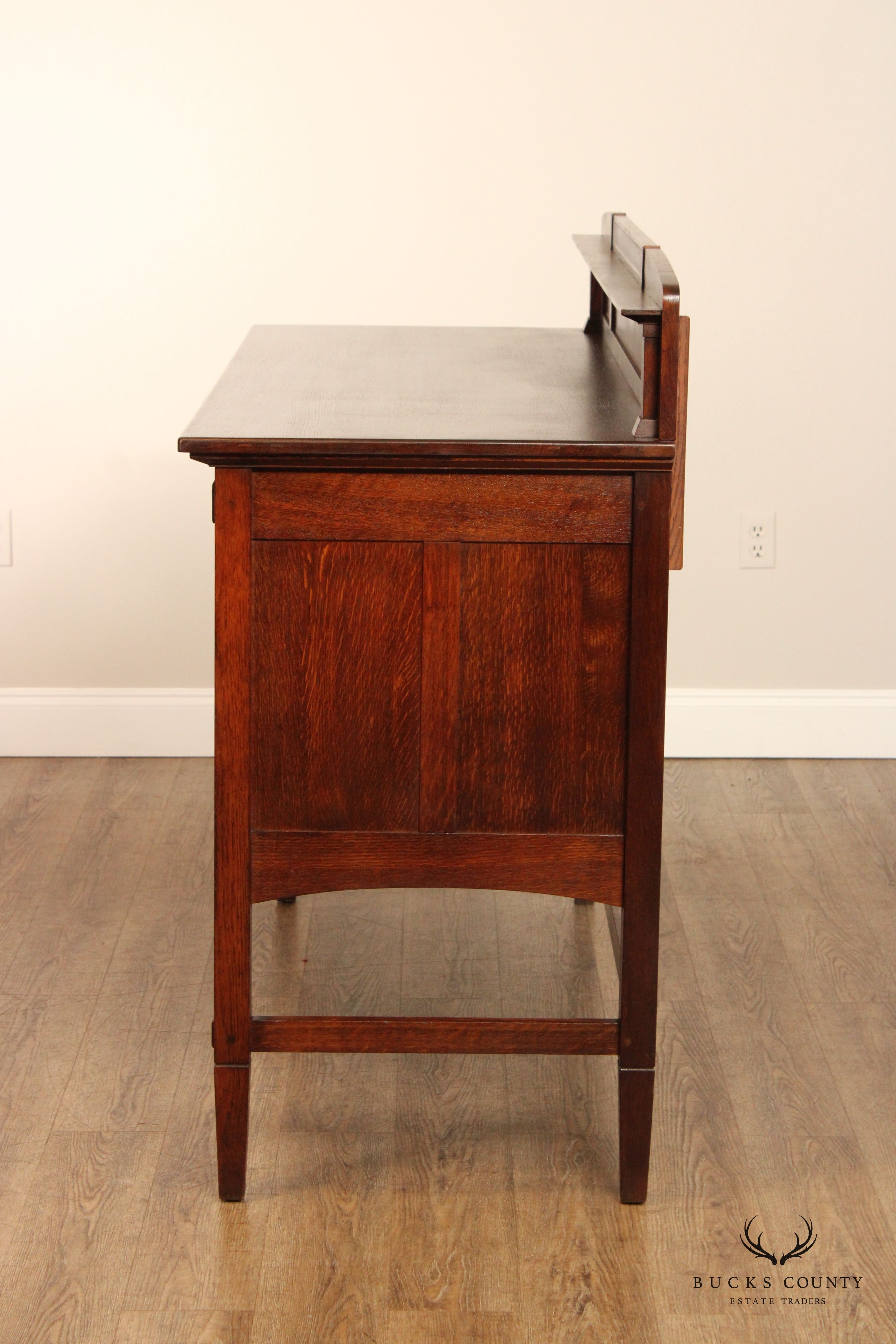 Antique Limbert Arts & Crafts Oak Sideboard