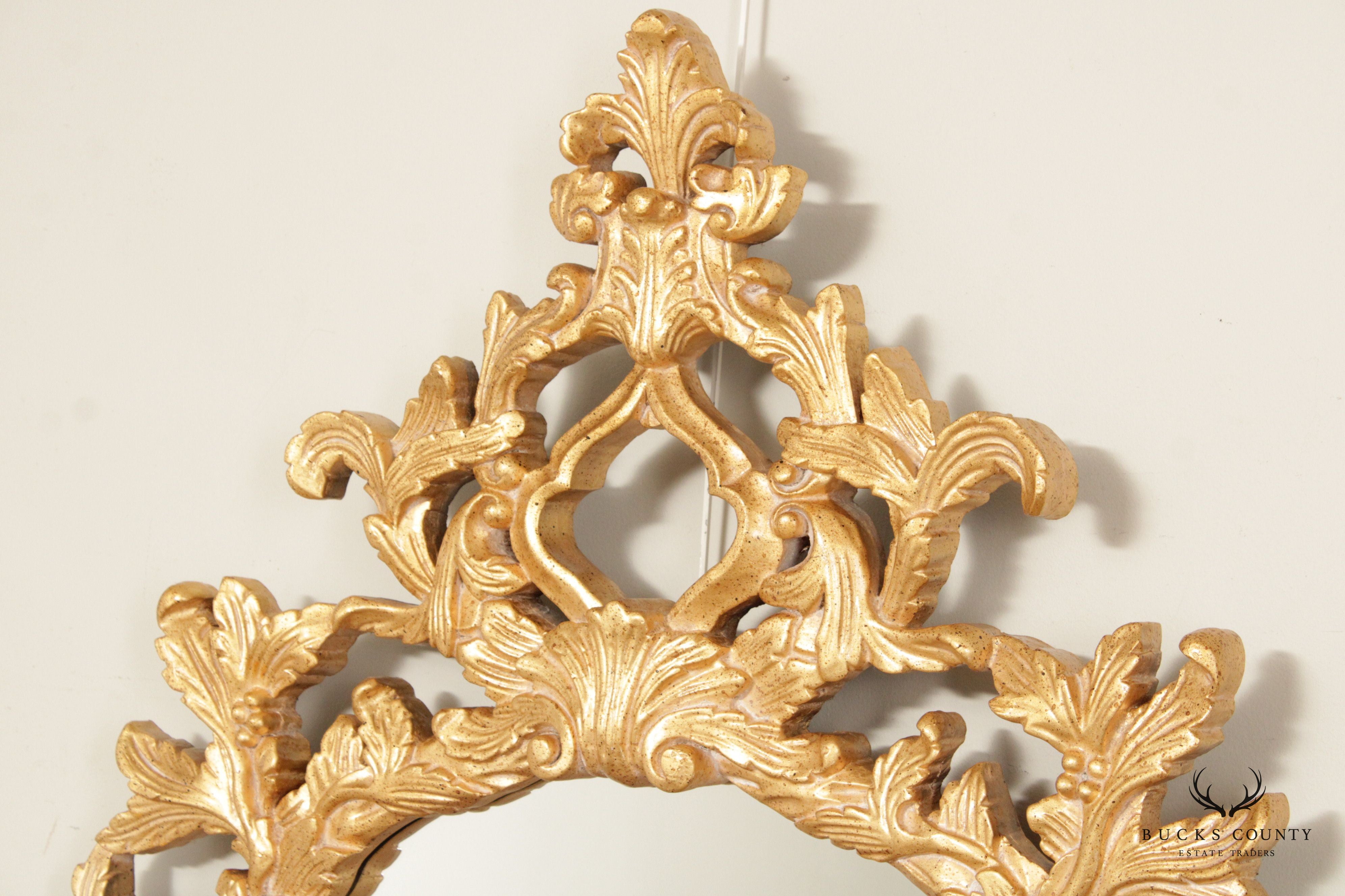 Italian Rococo Style 'Grand Contessa' Gilt Frame Wall Mirror