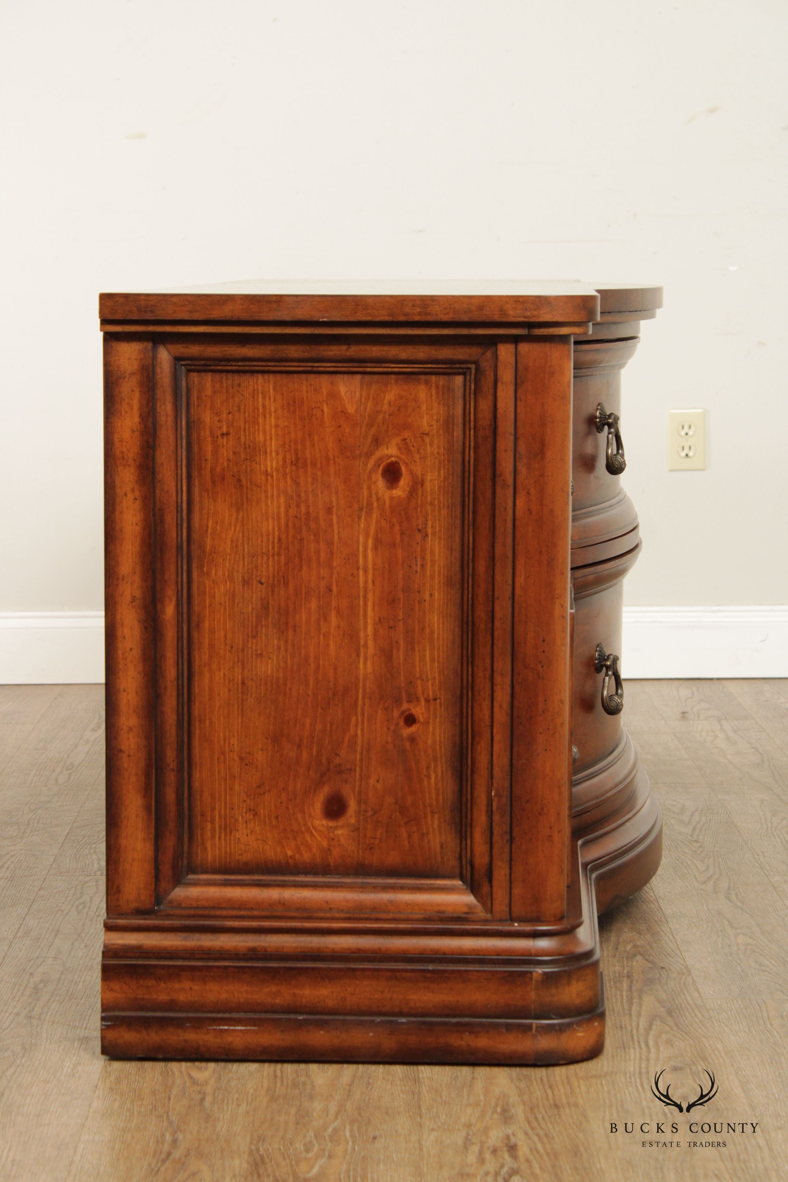 Tuscan Style Serpentine Six-Drawer Dresser