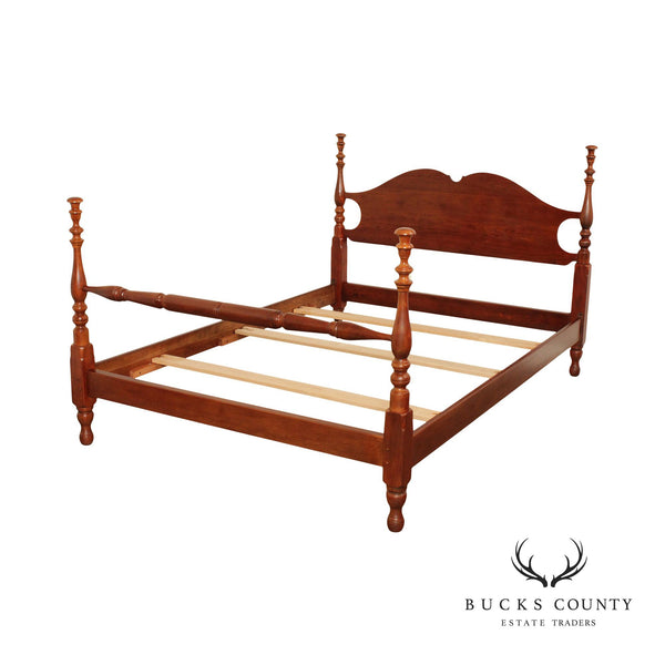 Stickley Early American Style Cherry Queen Size Poster Bed