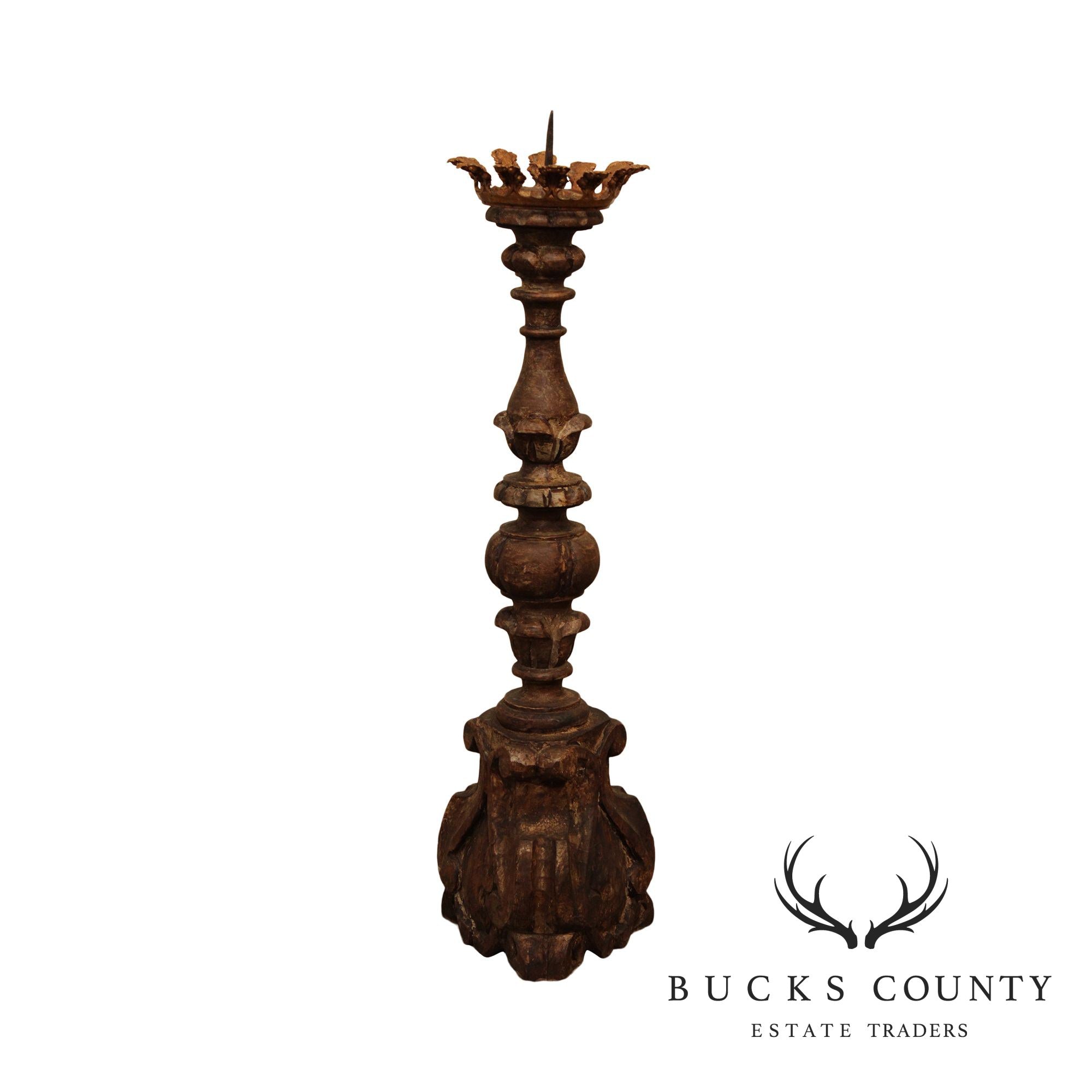 Italian Renaissance Style Antique Candlestick