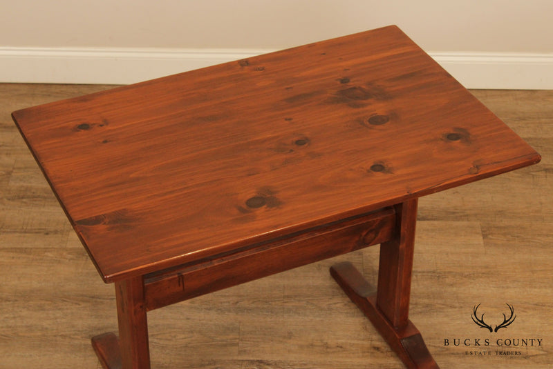 Custom Crafted Pine Trestle Table