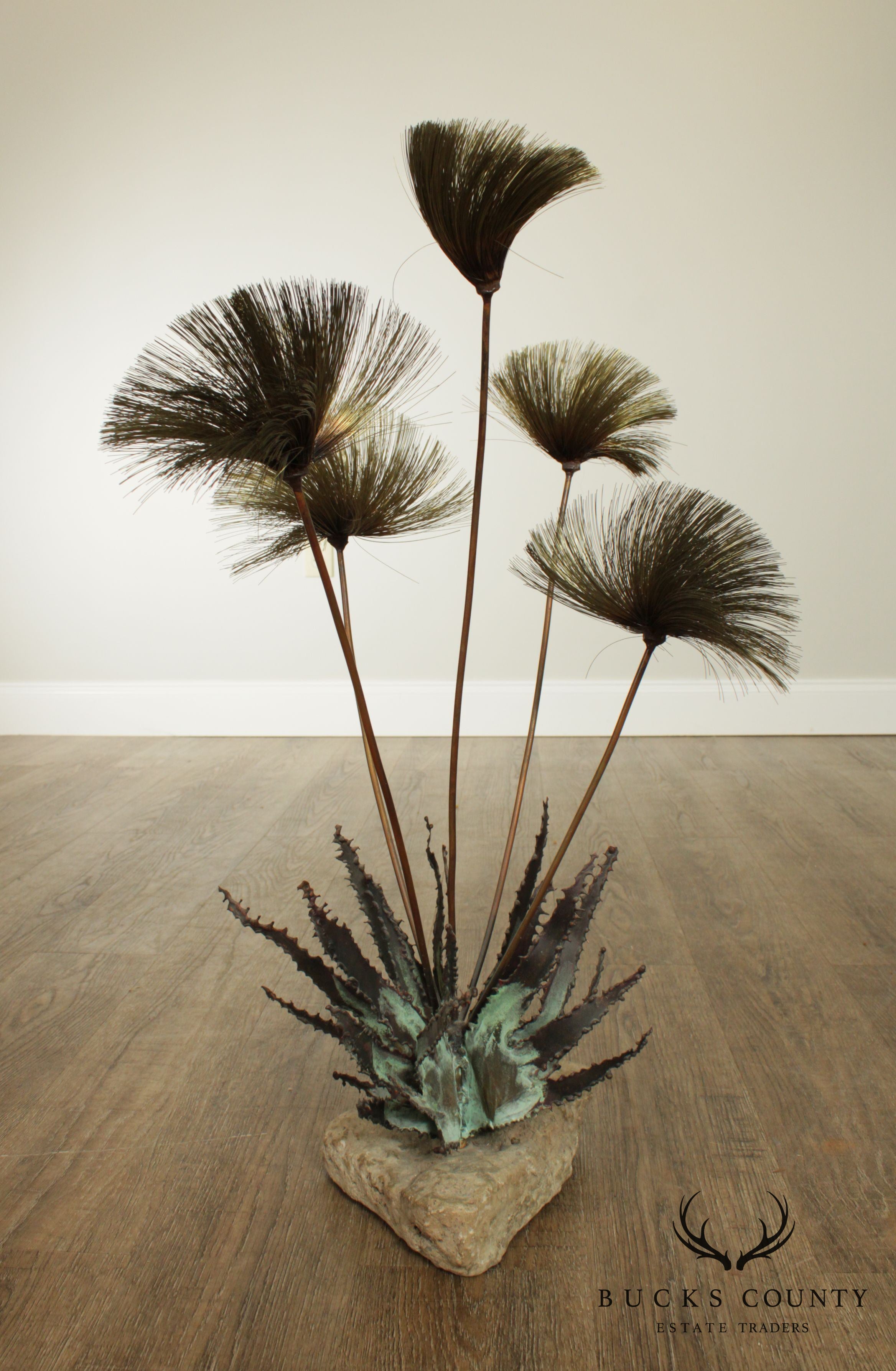 John Steck "Desert Flowers" Mid Century Modern Brutalist Sculpture