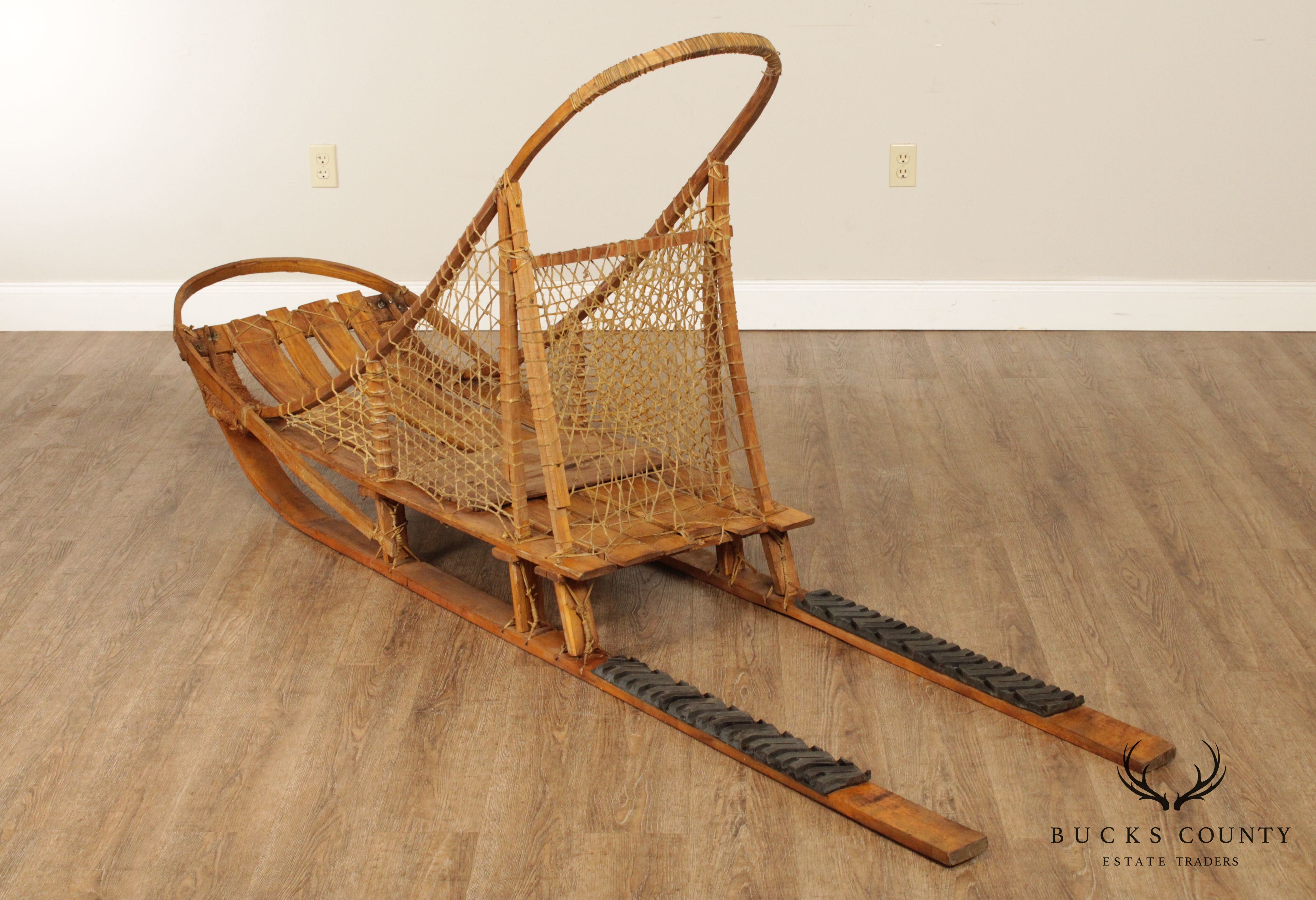 Vintage Adirondacks Wooden Dog Sled