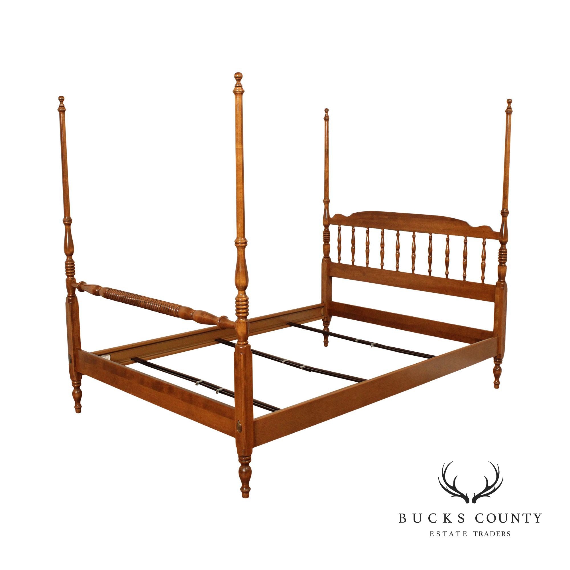 Ethan Allen Vintage Maple Full-Size Poster Bed