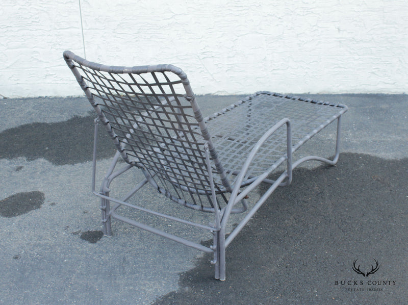 Mid Century Modern Pair Of Outdoor Chaise Lounges