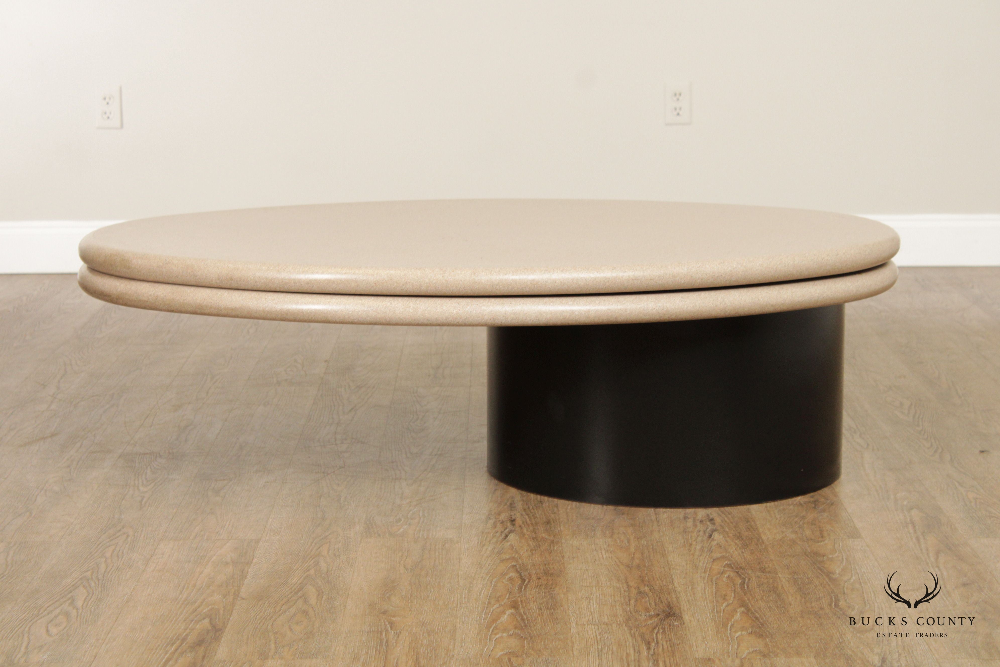 Postmodern Custom Quality Swivel Top Coffee Table