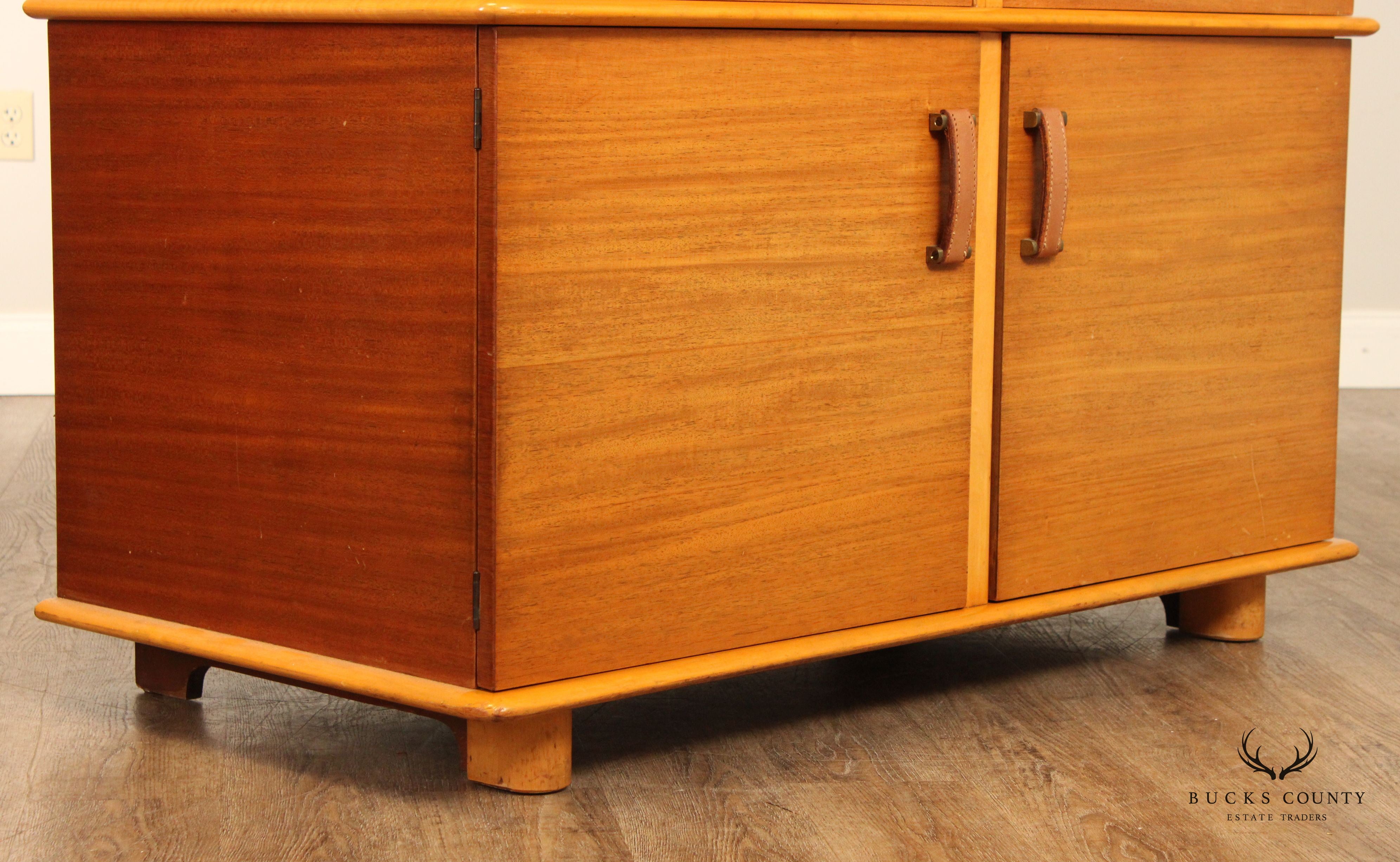 Paul Frankl for Johnson Furniture Mahogany and Birch 'Station Wagon' Cabinet with Drawers