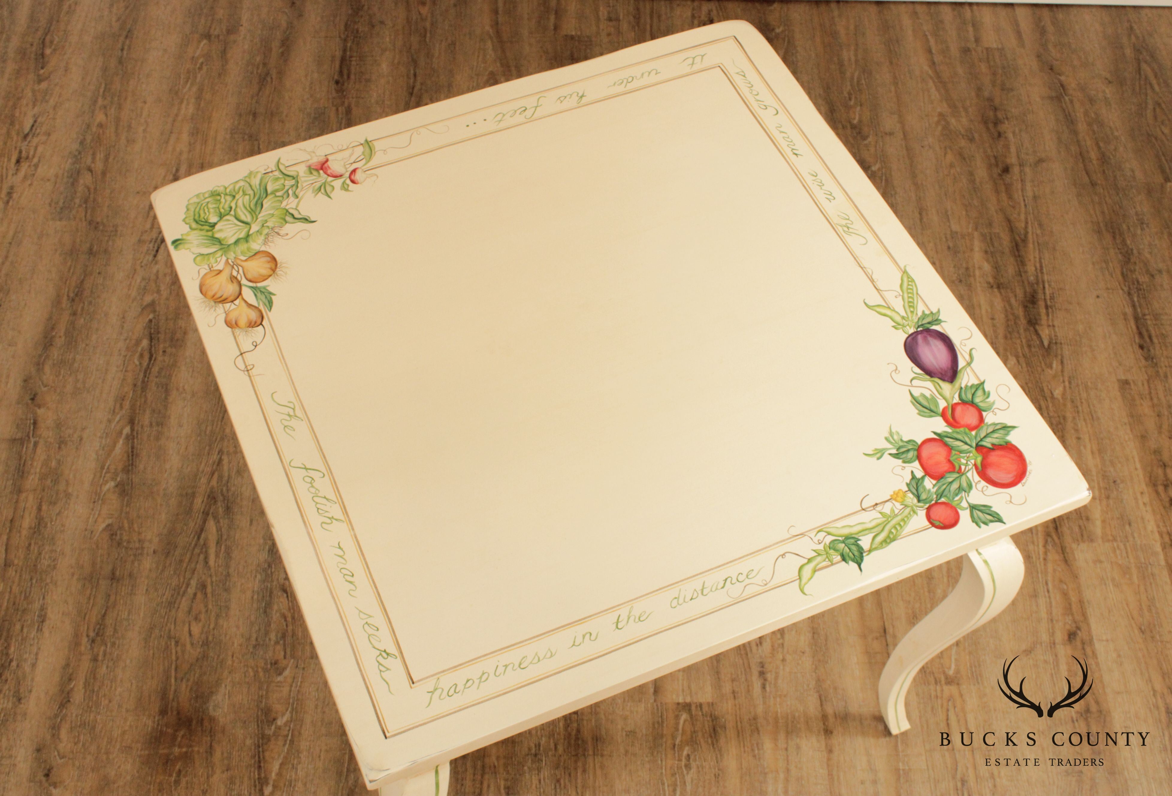 Quality Hand Painted Square Dining Table