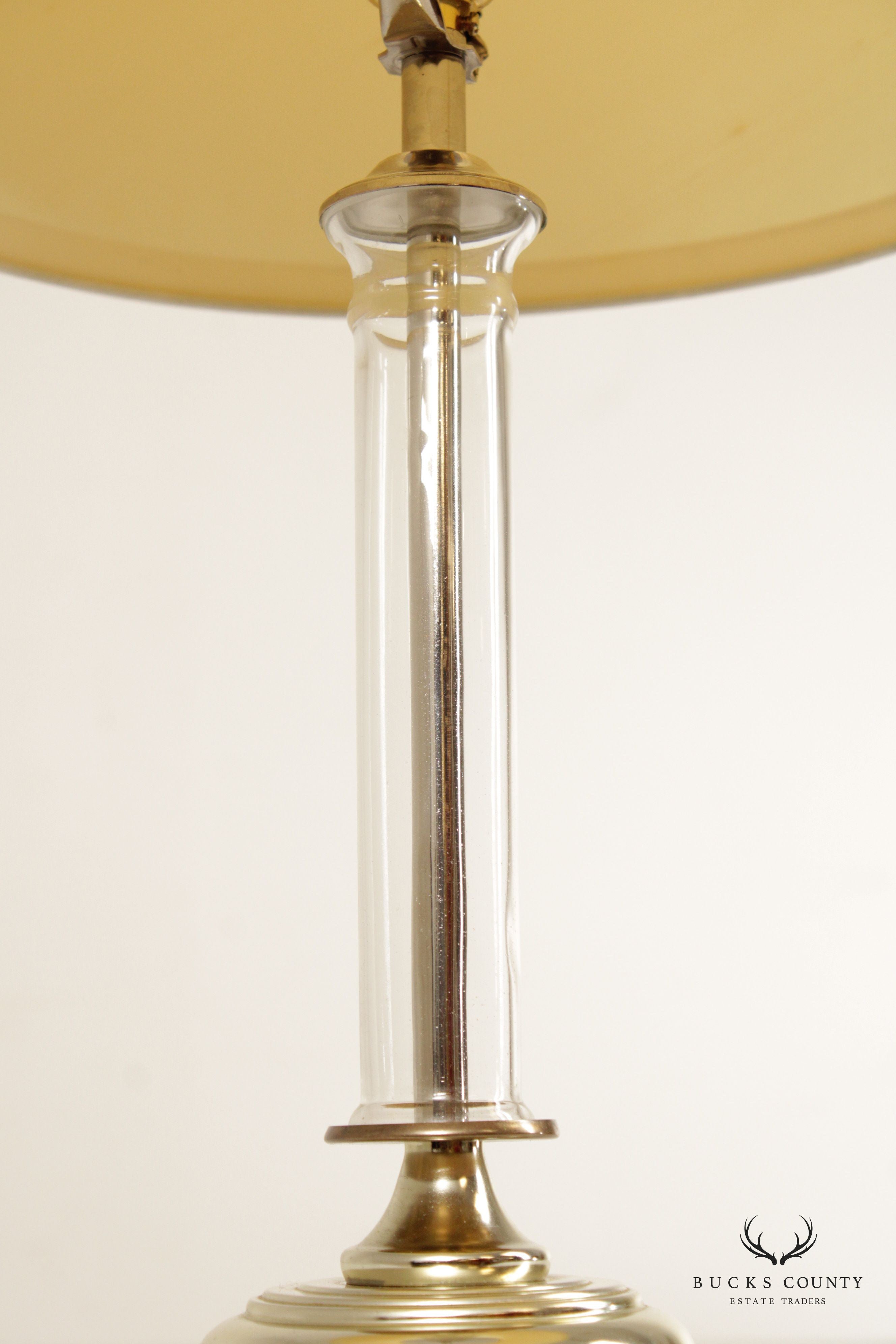 Restoration Hardware Glass Column Table Lamp