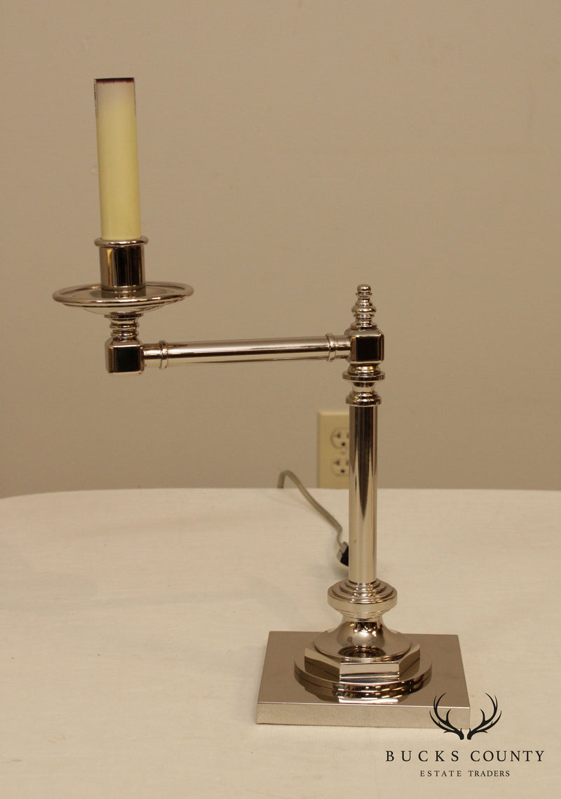 Vintage Chrome Swing Arm Desk Lamp