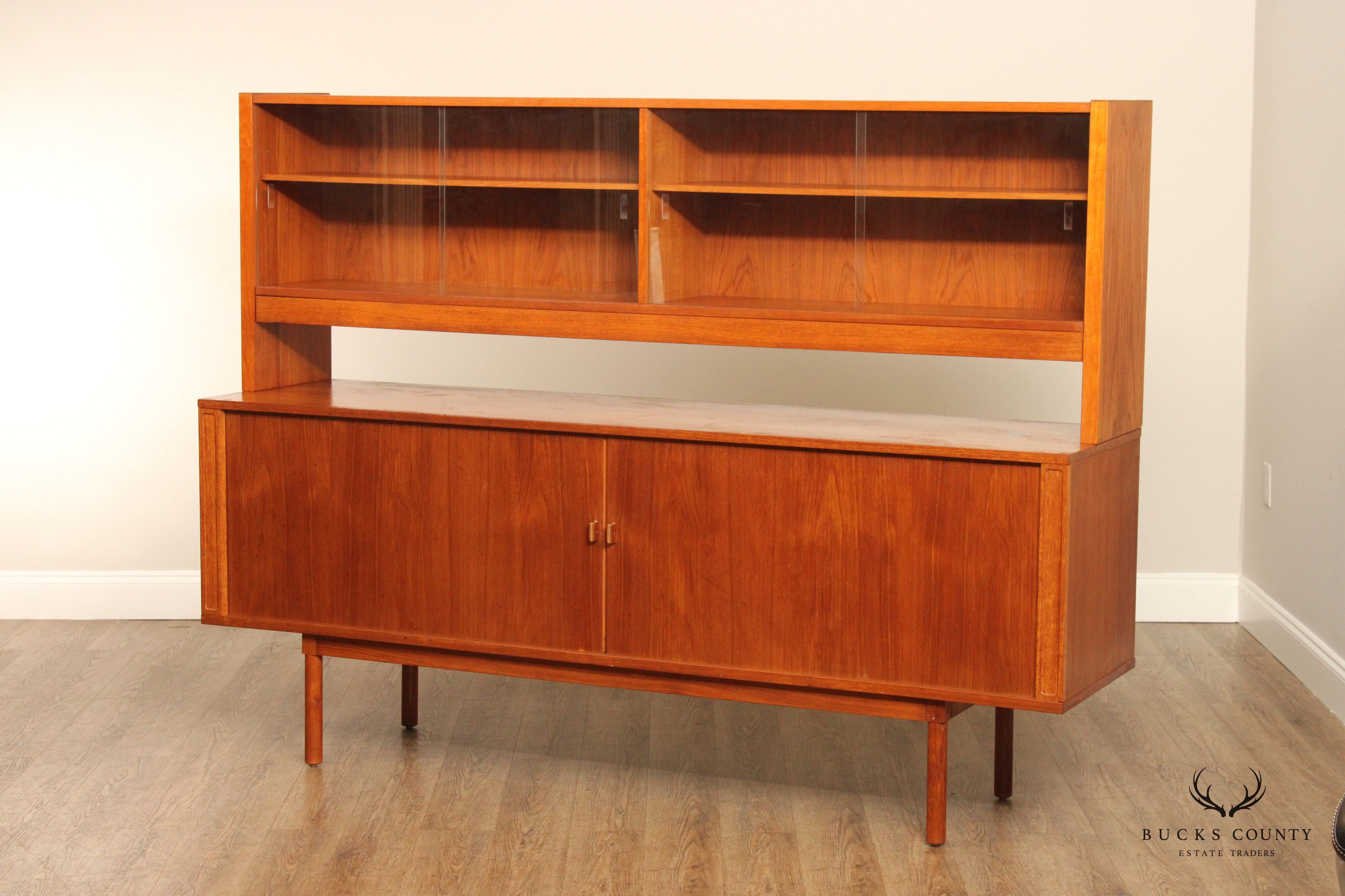 Lovig Danish Modern Teak Sideboard and Hutch