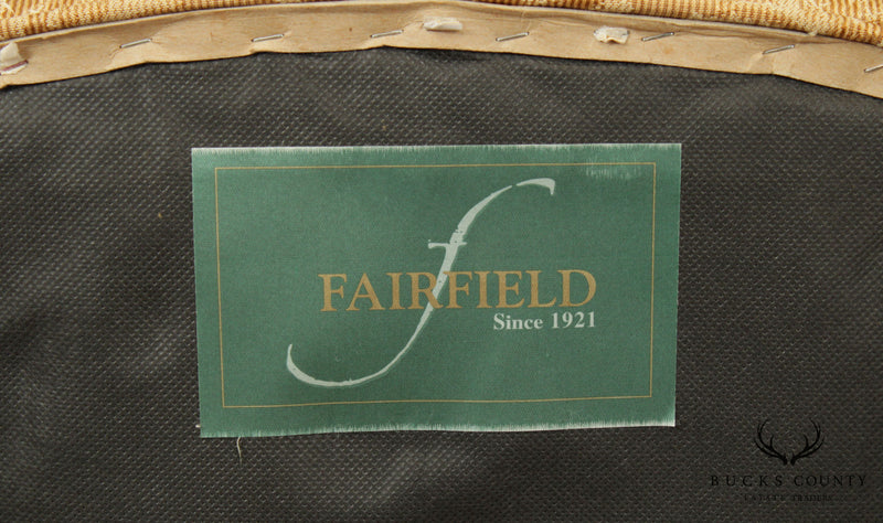 Fairfield Custom Upholstered Cherry Queen Anne Armchair