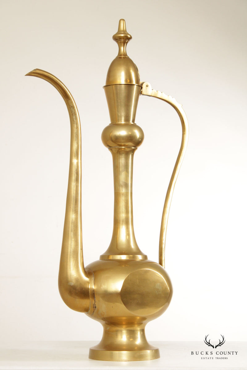 Moorish Style Tall Decorative Solid Brass Ewer – Bucks County