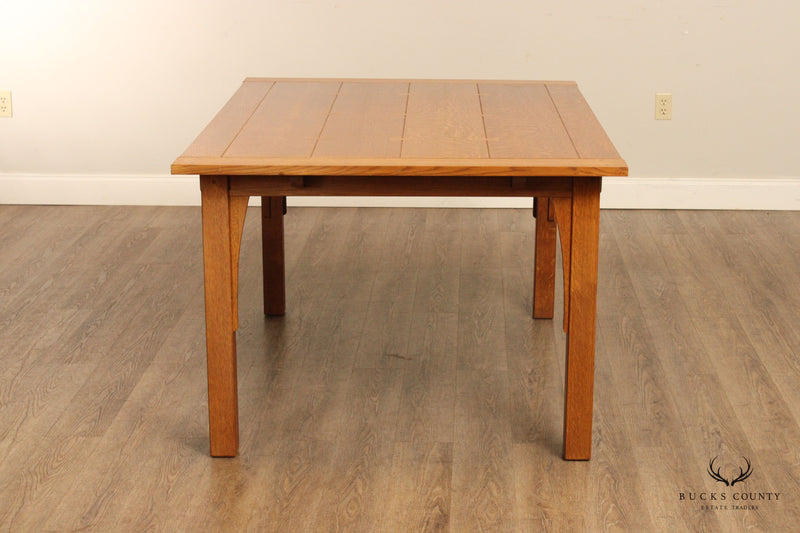 Stickley Mission Collection Oak Butterfly Top Dining Table